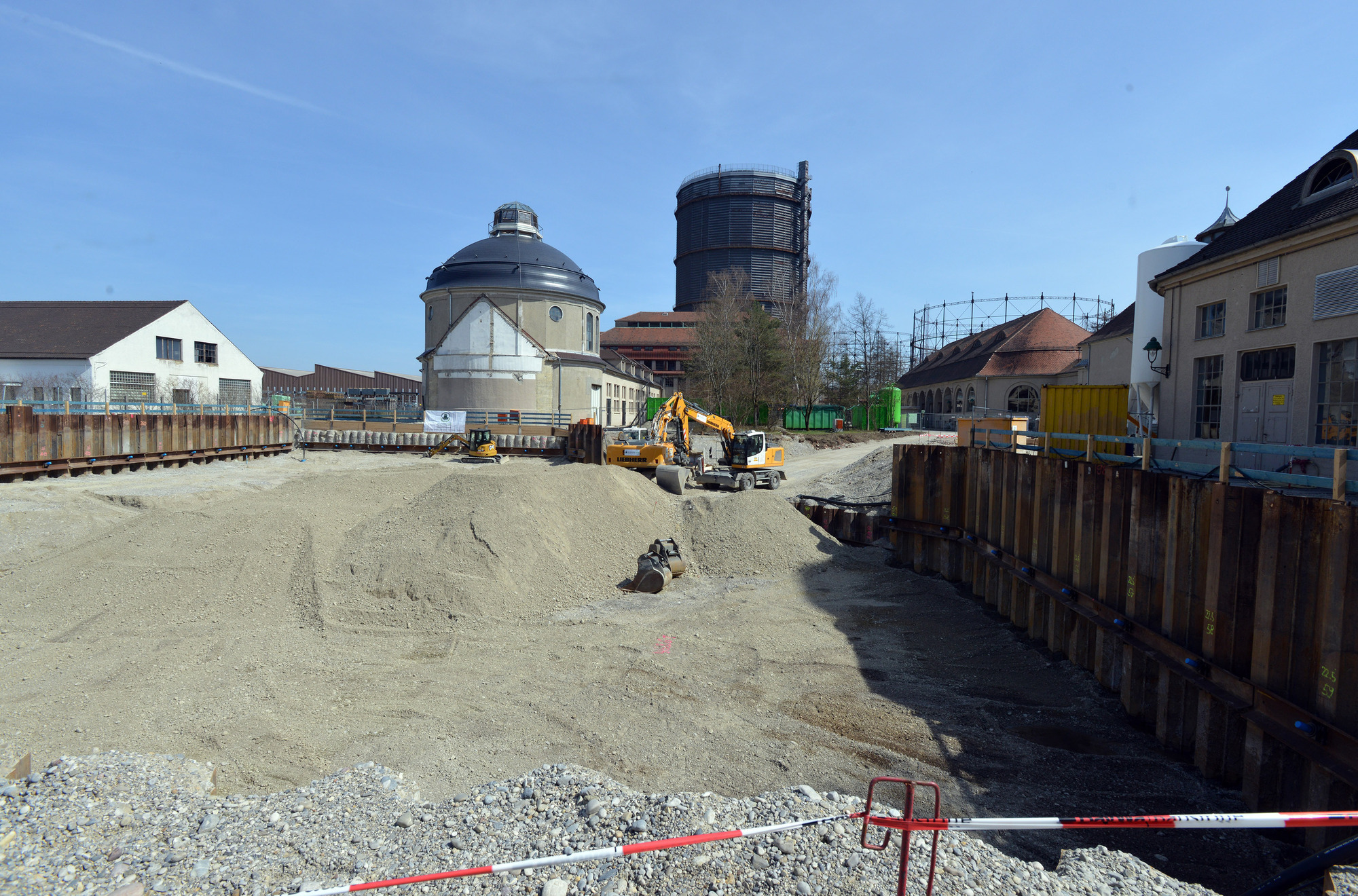 Die swa sanieren im Gaswerk die Altlasten. Foto: Thomas Hosemann / swa