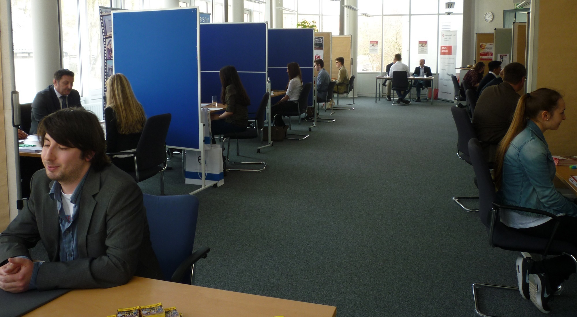 Die Agentur für Arbeit veranstaltete ein Speed-Dating für duale Studien. Foto: Arbeitsagentur Donauwörth