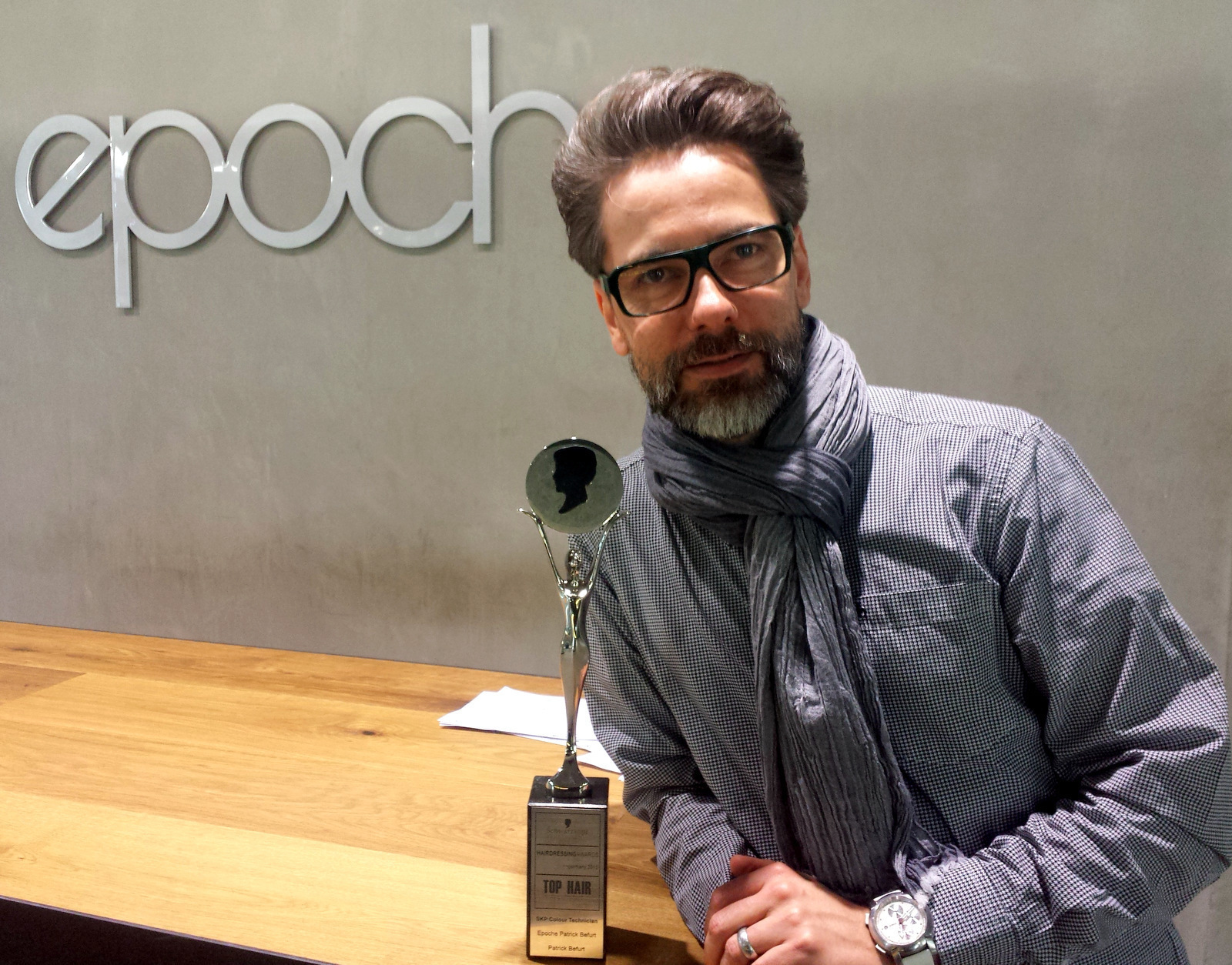 Patrick Befurt wurde mit dem „German Hairdressing Award“ ausgezeichnet. Foto: Friseur Befurt oHG