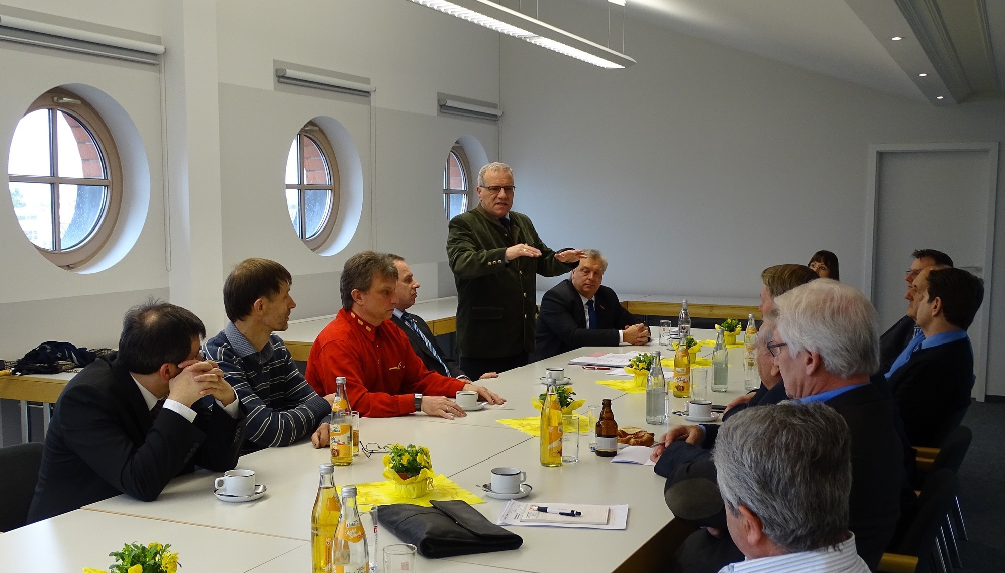 Johannes Hintersberger auf dem Handwerkerfrühstück in Augsburg. Foto: Abgeordnetenbüro Johannes Hintersberger,MdL