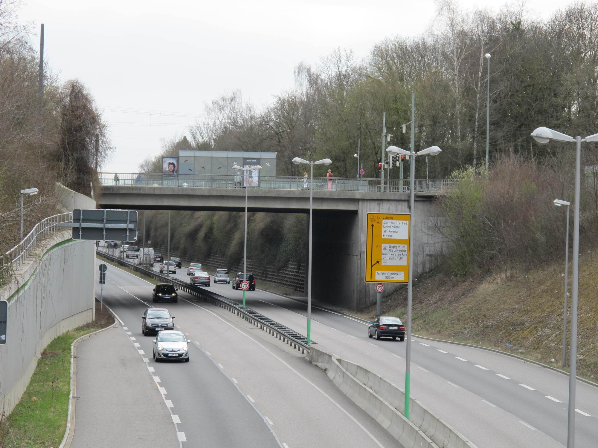 Die B17 ist die wichtigste Nord-Süd-Tangente Augsburg. Foto: B4B SCHWABEN