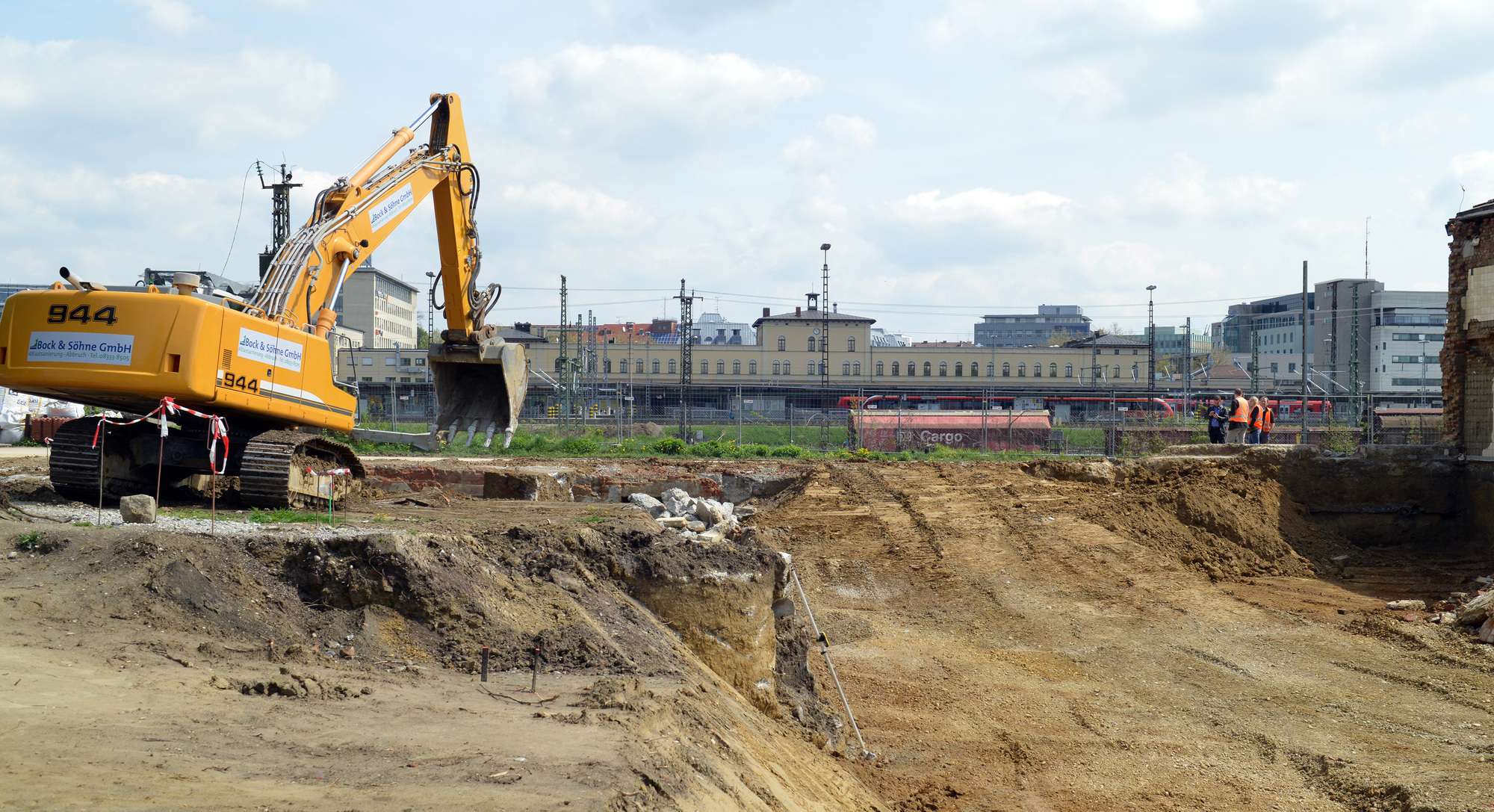 Die Bauarbeiten rund um den Augsburger Hauptbahnhof laufen auf Hochtouren. Foto: swa / Thomas Hosemann