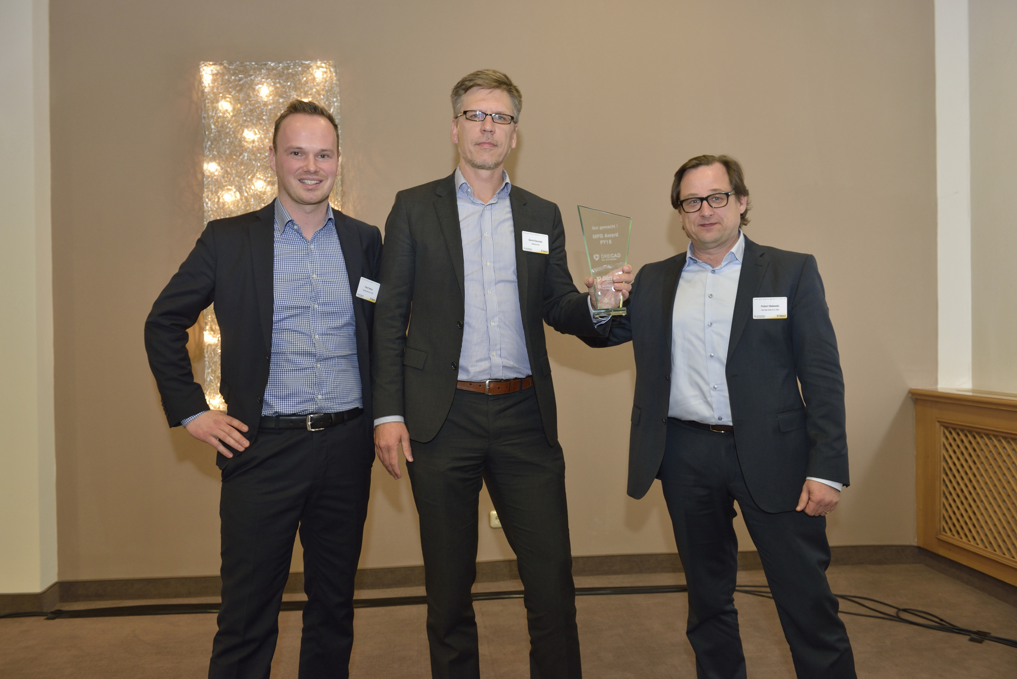 Die Übergabe des Tech Data Awards für den „Best Newcomer". Foto: Press'n'Relations