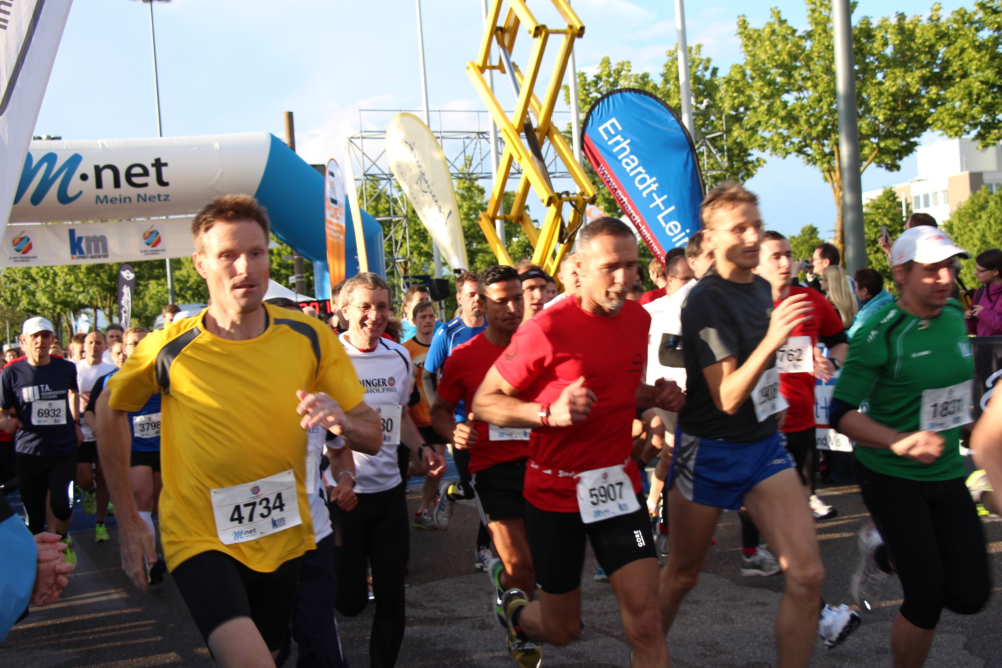 Heute ist es soweit: Der 4. M-net Firmenlauf steht in den Startlöchern. Foto: B4B SCHWABEN
