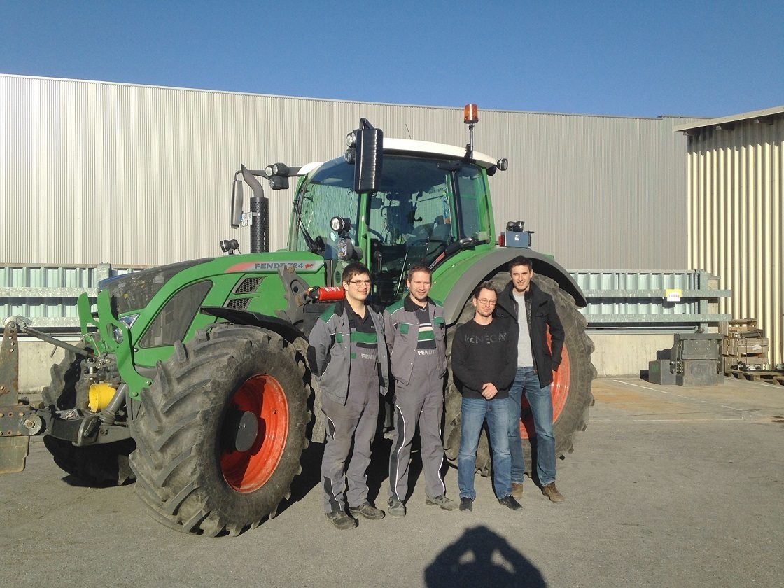 Das Fendt-Projektteam mit dem TEAM-Traktor. Foto: AGCO