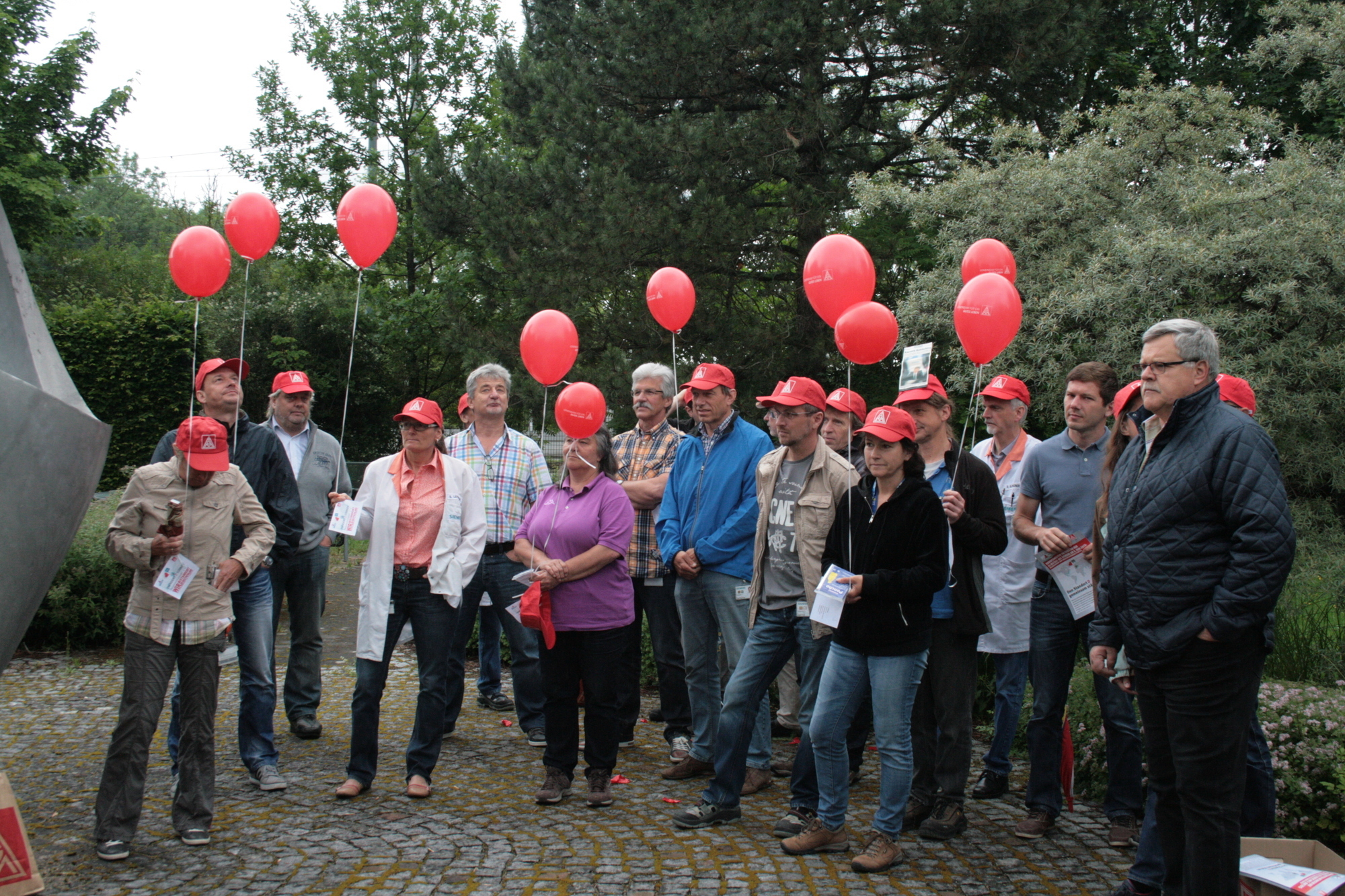 Die Siemensianer wehren sich gegen den geplanten Stellenabbau bei Siemens. Foto: B4B SCHWABEN