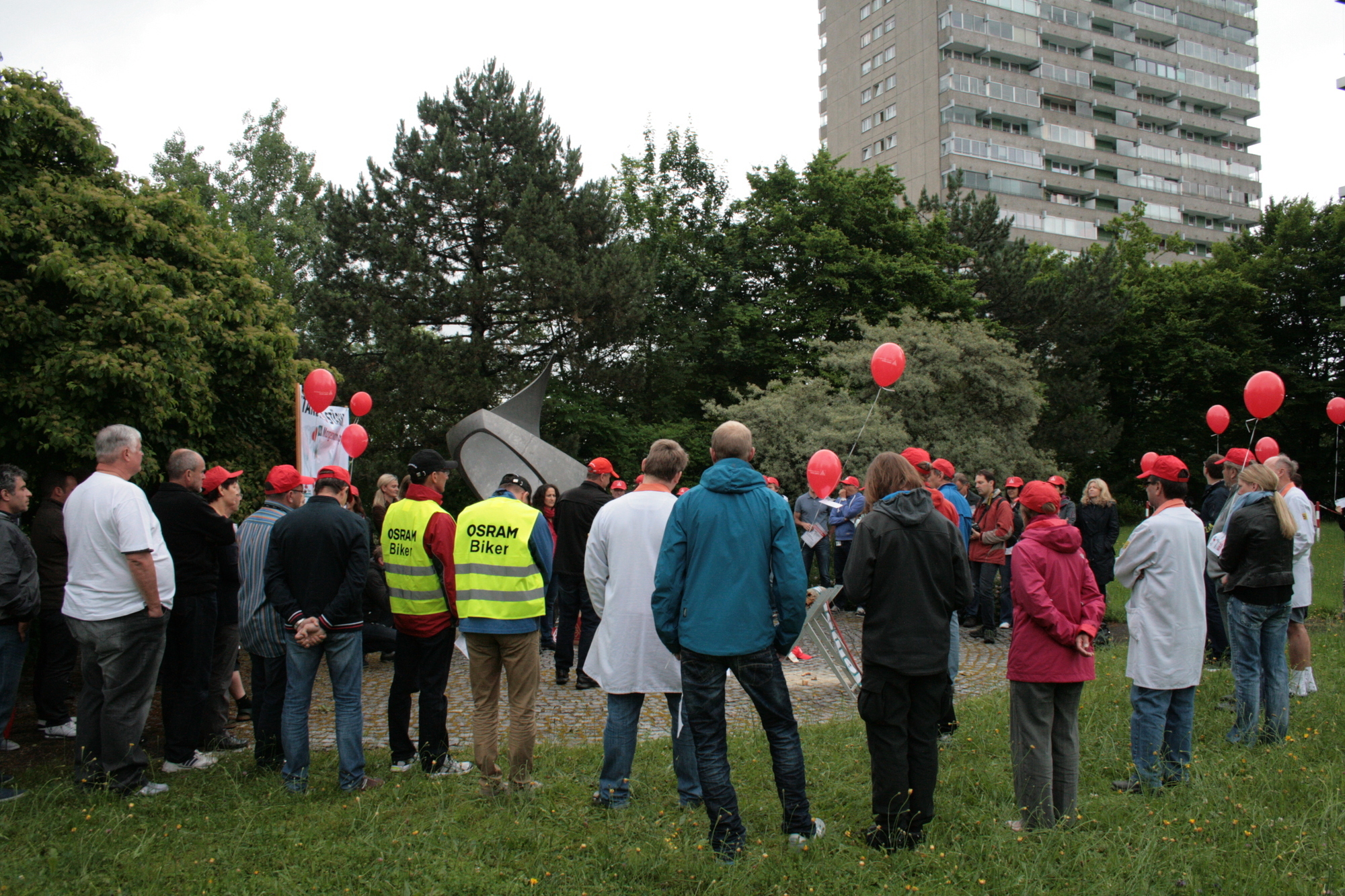 Die Siemensianer wehren sich gegen den geplanten Stellenabbau bei Siemens. Foto: B4B SCHWABEN