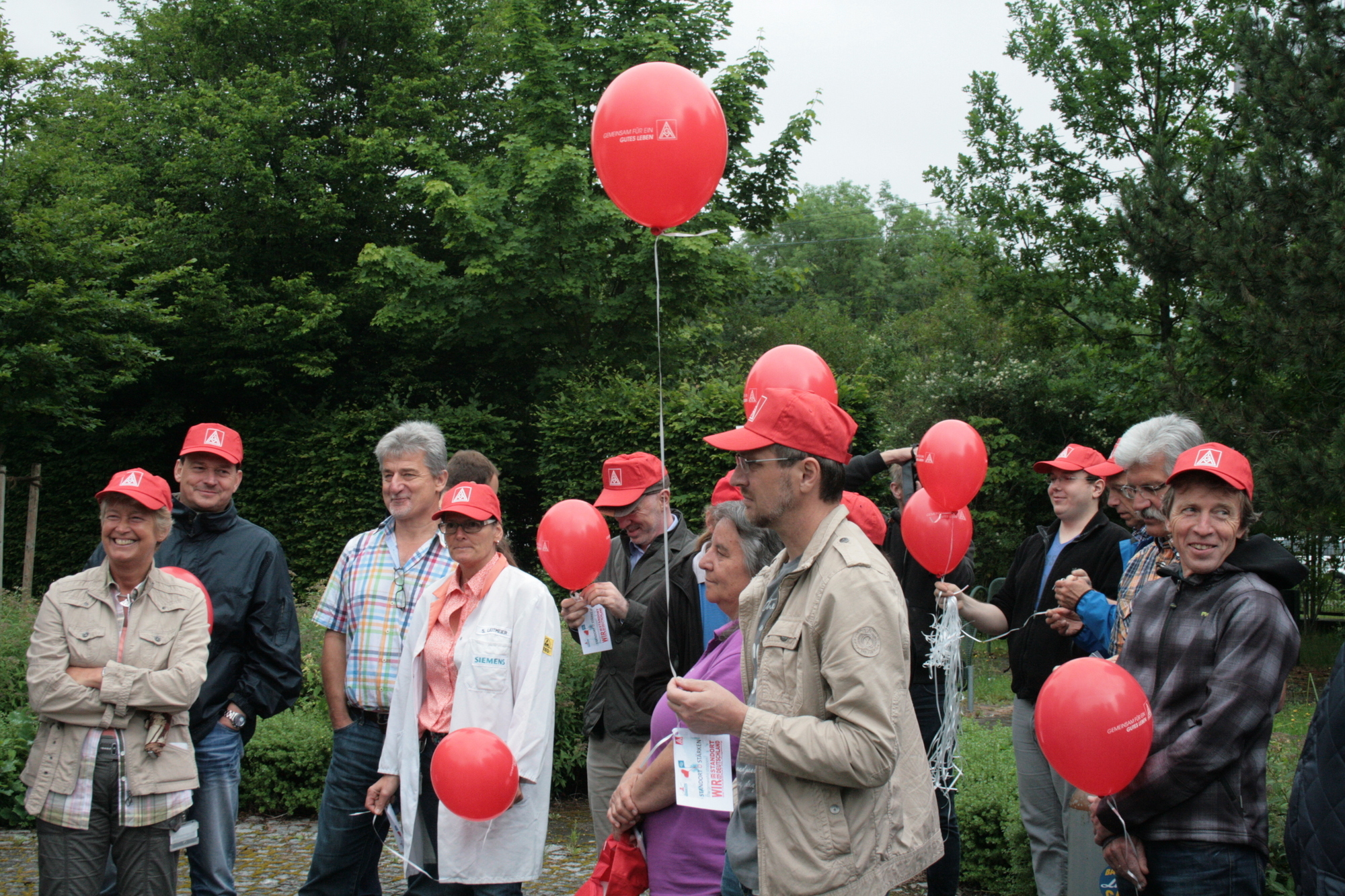Die Siemensianer wehren sich gegen den geplanten Stellenabbau bei Siemens. Foto: B4B SCHWABEN