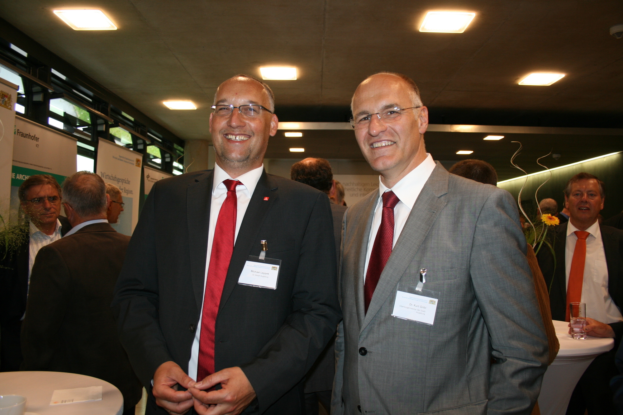 Am 8. Juni 2015 war Bayerns Wirtschaftsministerin Ilse Aigner zu Gast im Fraunhofer Institut Augsburg. Foto: B4B SCHWABEN