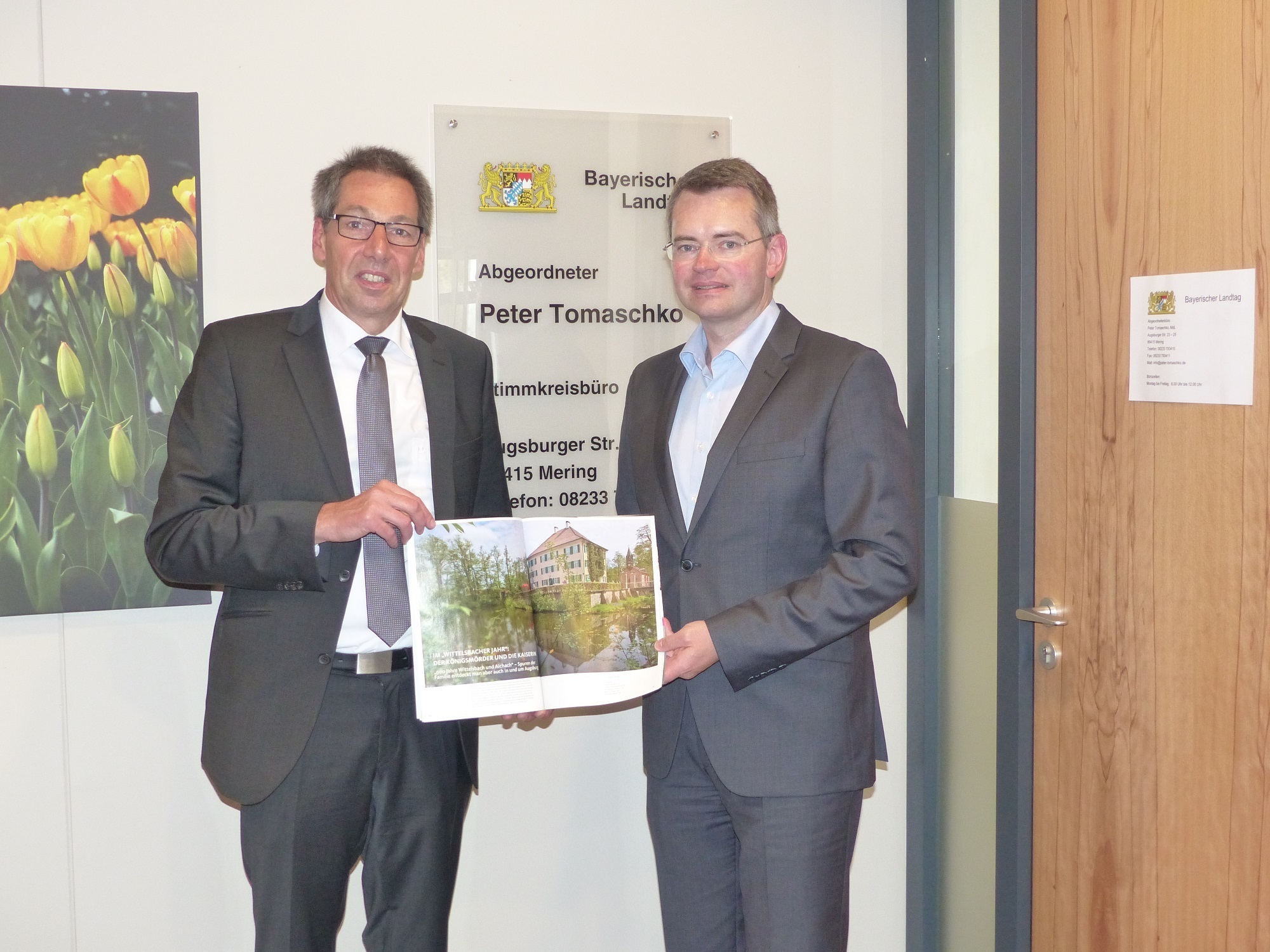 (v. l.) Götz Beck und Peter Tomaschko. Foto: Abgeordneten Büro Peter Tomaschko