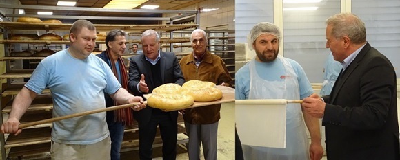 Johannes Hintersberger besuchte die Großbäckerei Altuntas. Foto: Abgeordnetenbüro Johannes Hintersberger