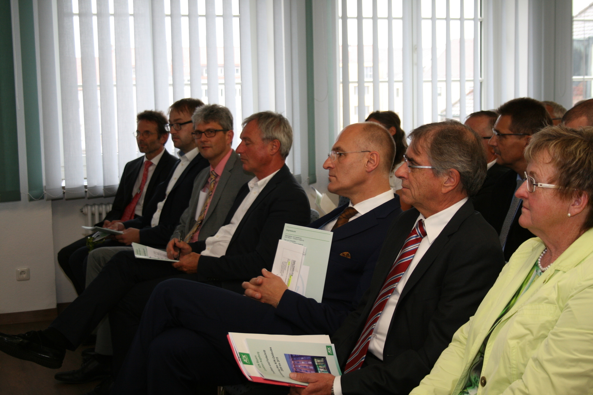 Festakt der AOK Augsburg zum Abschluss der Sanierungsarbeiten. Foto: B4B SCHWABEN