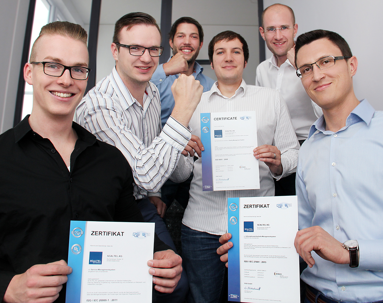 Das Qualitätsmanagement-Team der SCALTEL AG. Foto: SCALTEL AG