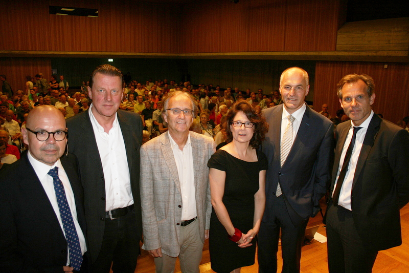 Alfred Schmidt, Volker Schafitel, Bruno Marcon, Margarete Heinrich, Dr. Kurt Gribl und Jürgen Marks. Foto: B4B SCHWABEN