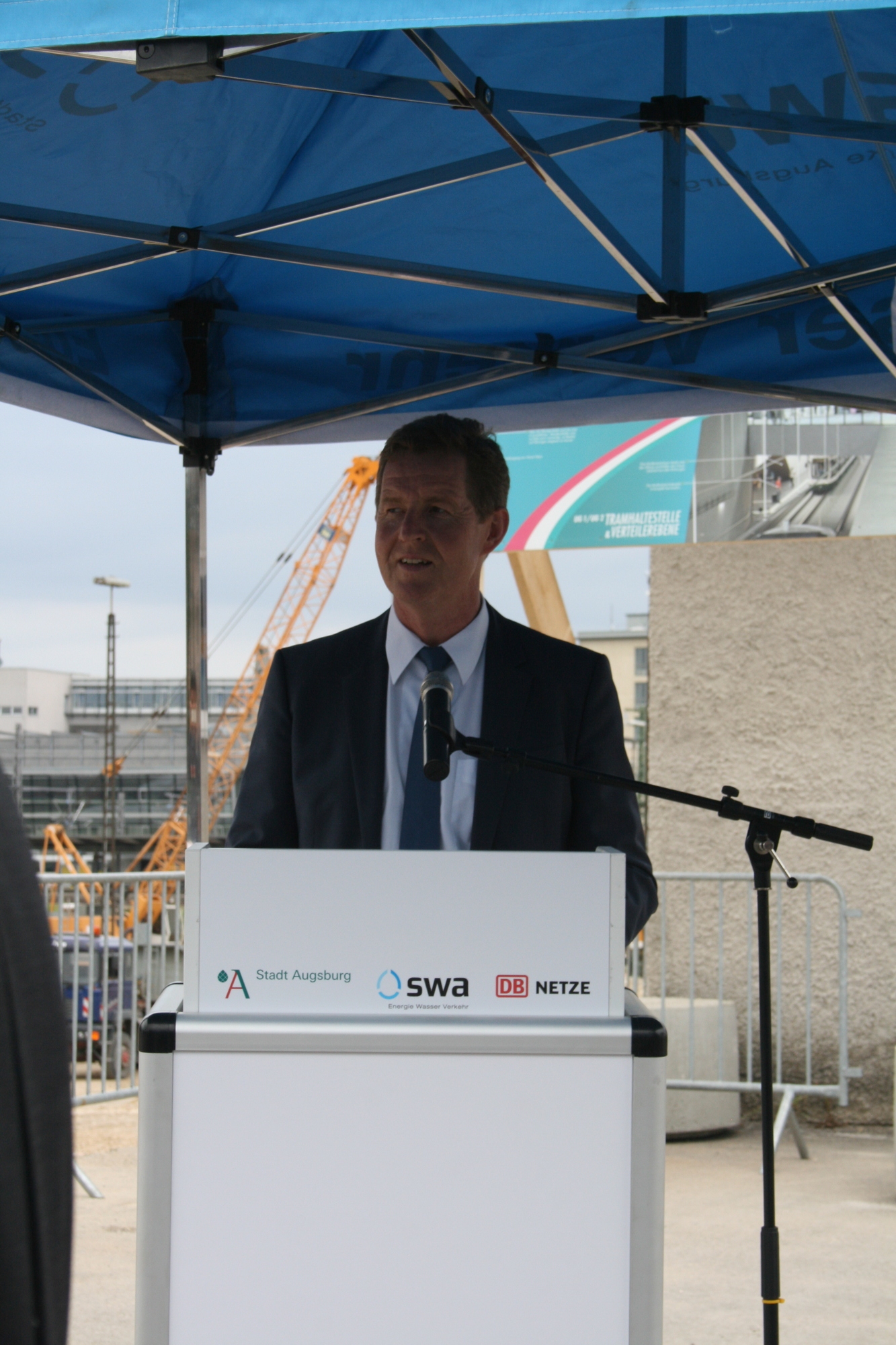 Am 13. Juli 2015 fiel der symbolische Startschuss für das Projekt Augsburg City Hauptbahnhof. Foto: B4B SCHWABEN