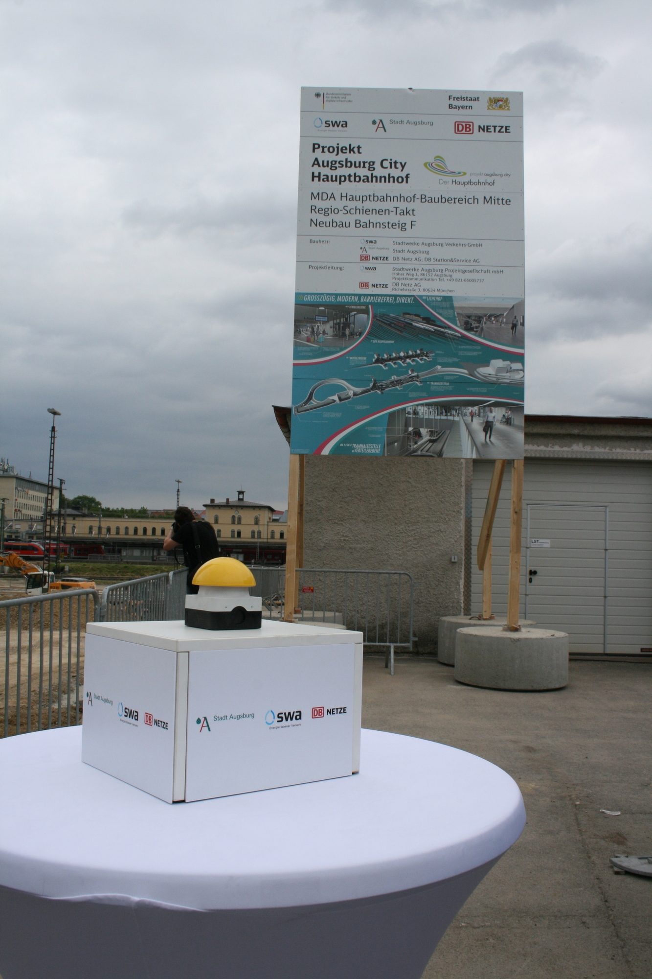 Am 13. Juli 2015 fiel der symbolische Startschuss für das Projekt Augsburg City Hauptbahnhof. Foto: B4B SCHWABEN