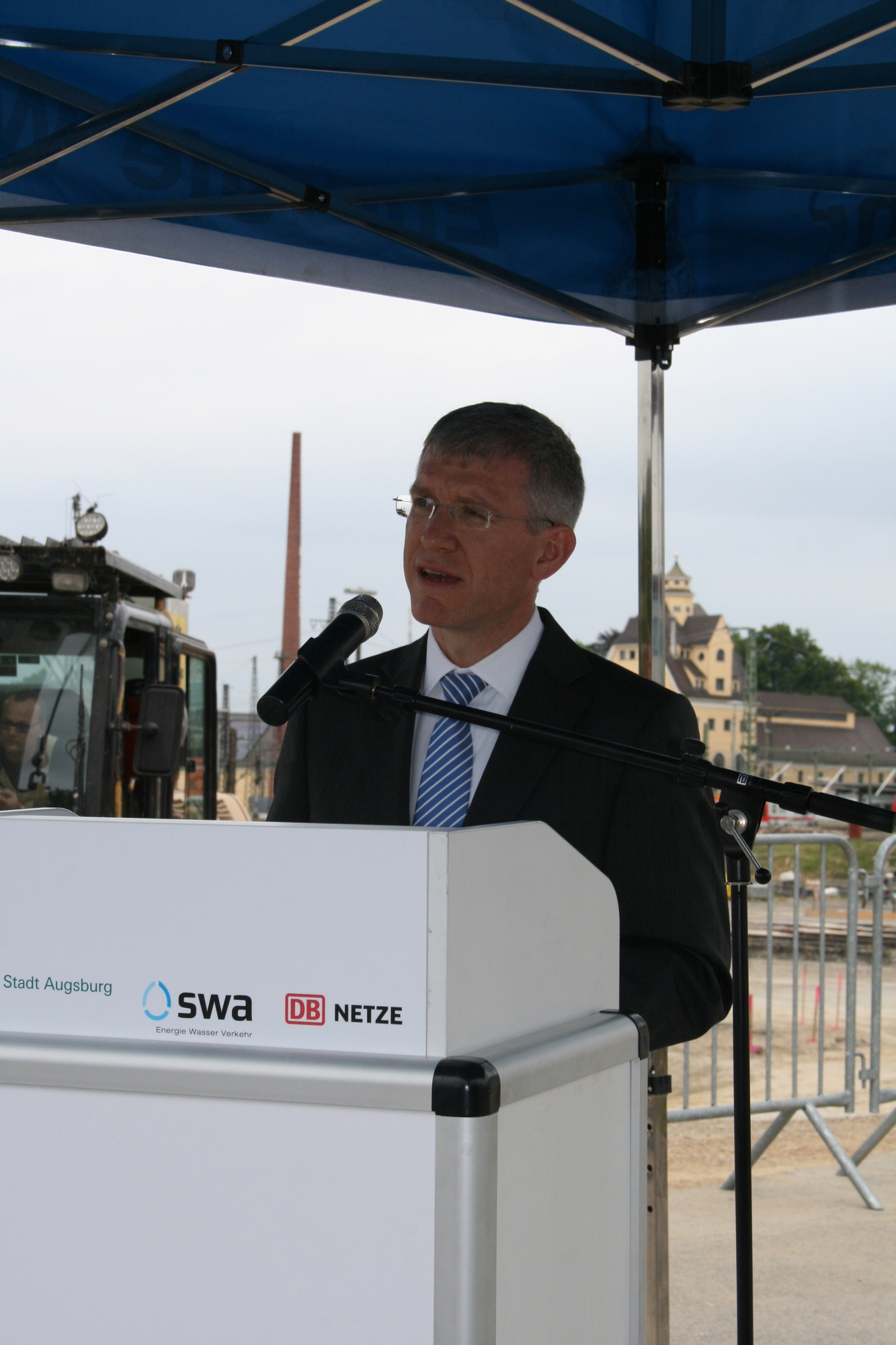 Am 13. Juli 2015 fiel der symbolische Startschuss für das Projekt Augsburg City Hauptbahnhof. Foto: B4B SCHWABEN