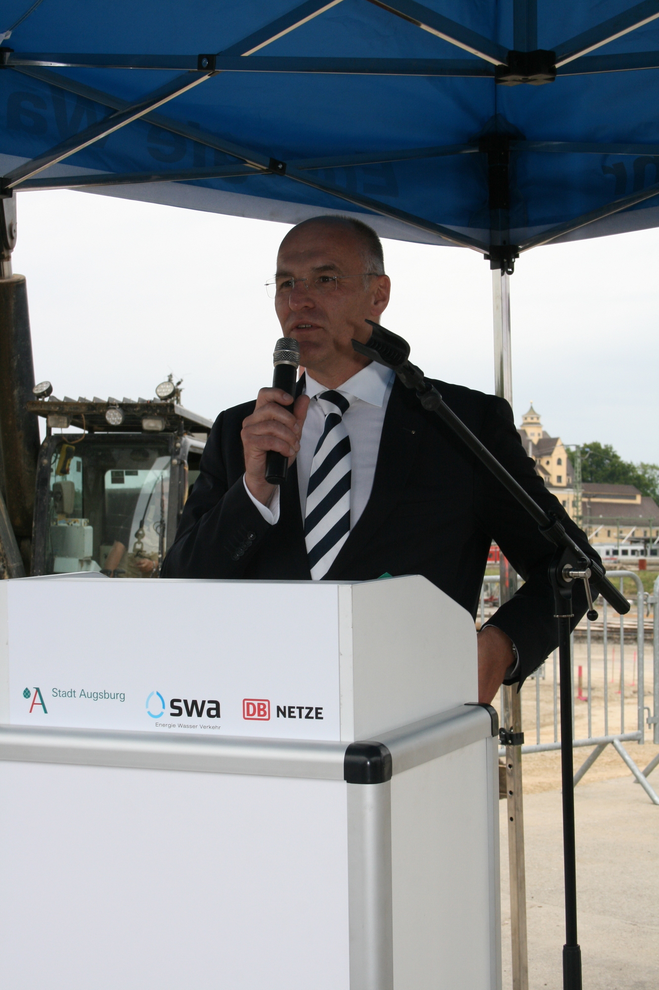 Am 13. Juli 2015 fiel der symbolische Startschuss für das Projekt Augsburg City Hauptbahnhof. Foto: B4B SCHWABEN