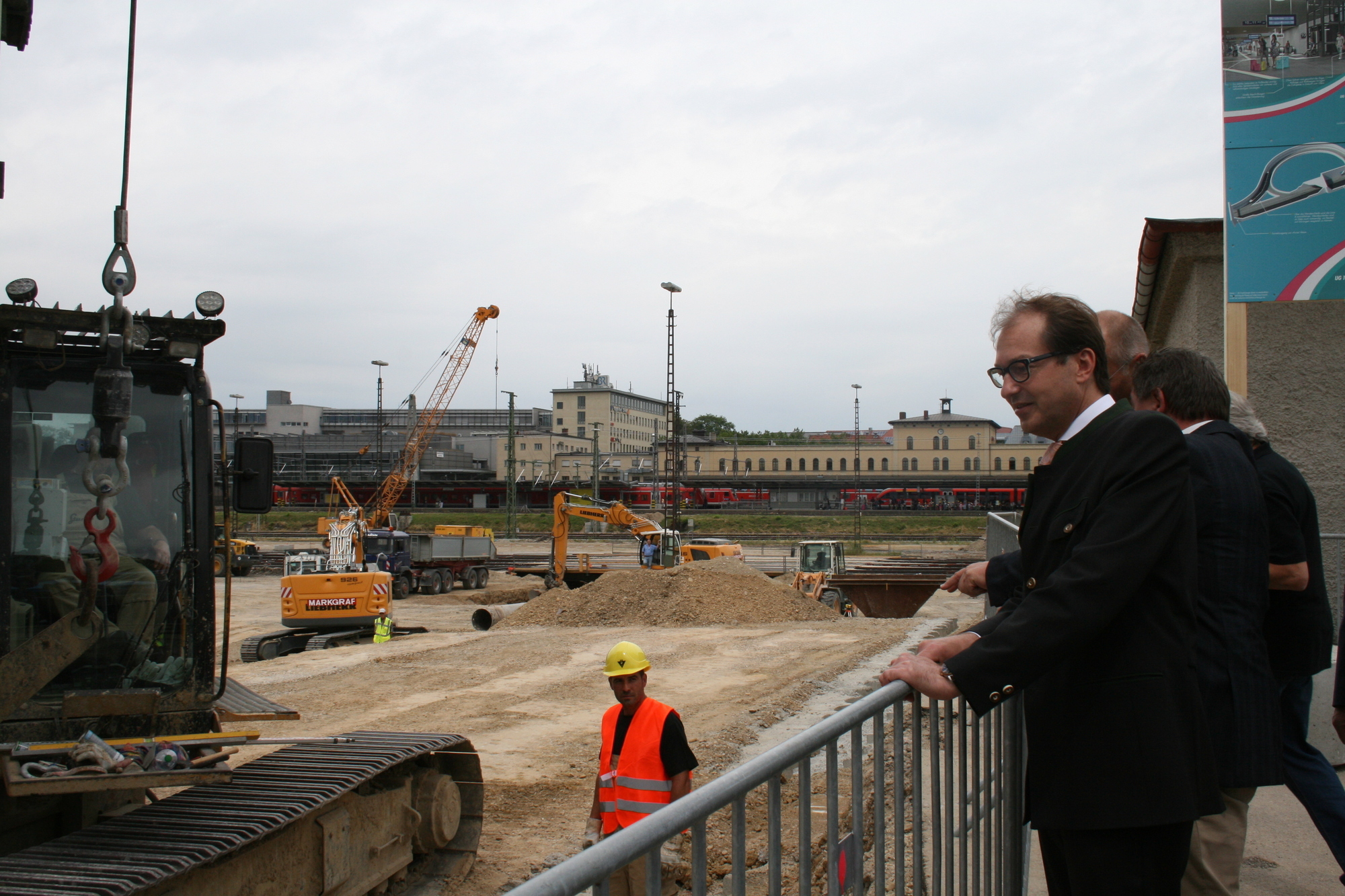 Am 13. Juli 2015 fiel der symbolische Startschuss für das Projekt Augsburg City Hauptbahnhof. Foto: B4B SCHWABEN