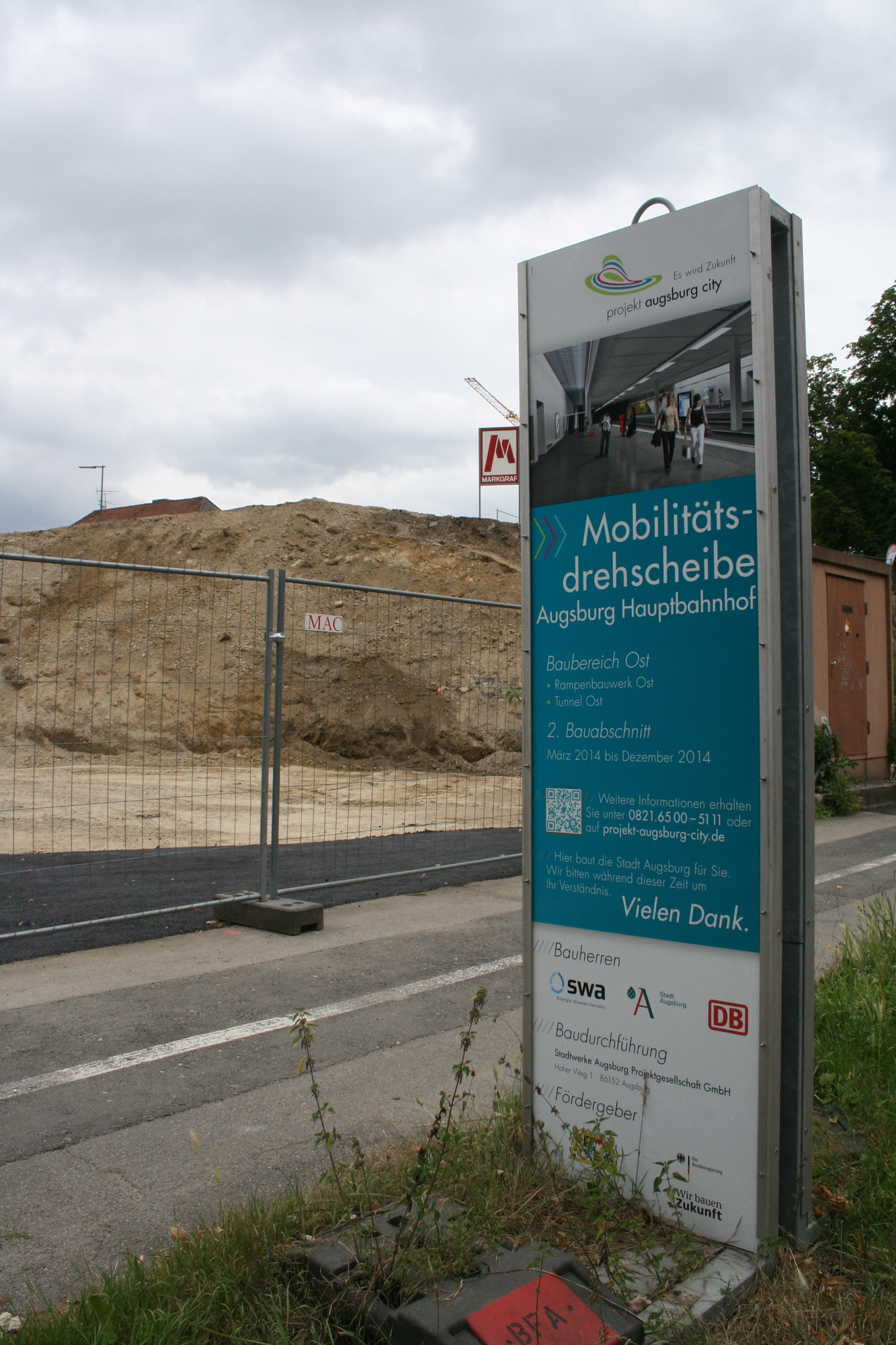 Am 13. Juli 2015 fiel der symbolische Startschuss für das Projekt Augsburg City Hauptbahnhof. Foto: B4B SCHWABEN