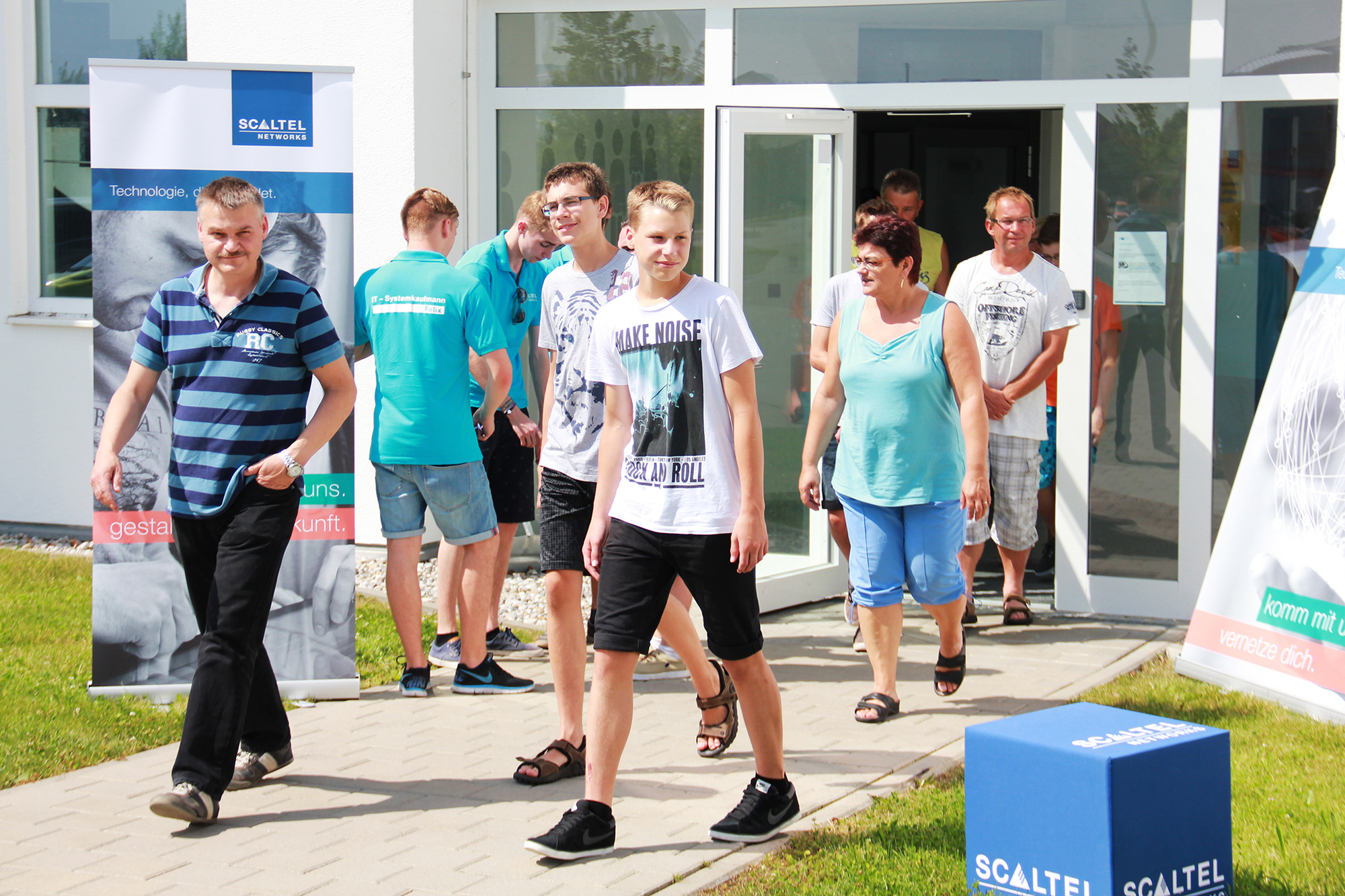 Die Unternehmens-Rallye bei SCALTEL zum Ausbildungstag war erfolgreich. Foto: SCALTEL AG
