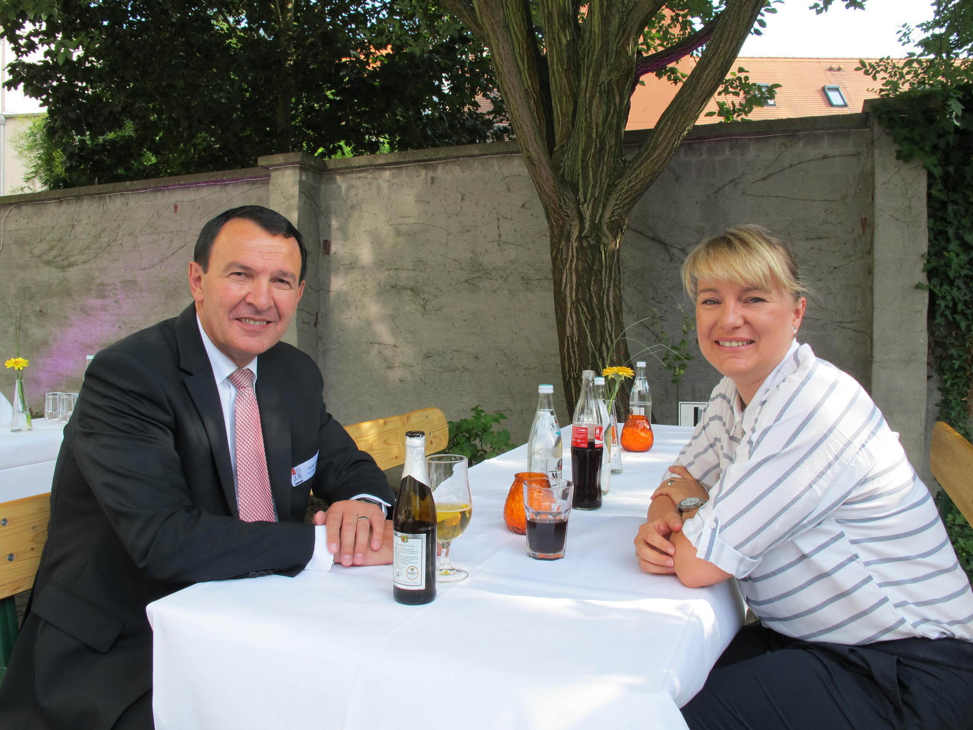 250 Gäste feiern beim A³ Sommerfest im Martini-Palais. Foto: B4B SCHWABEN