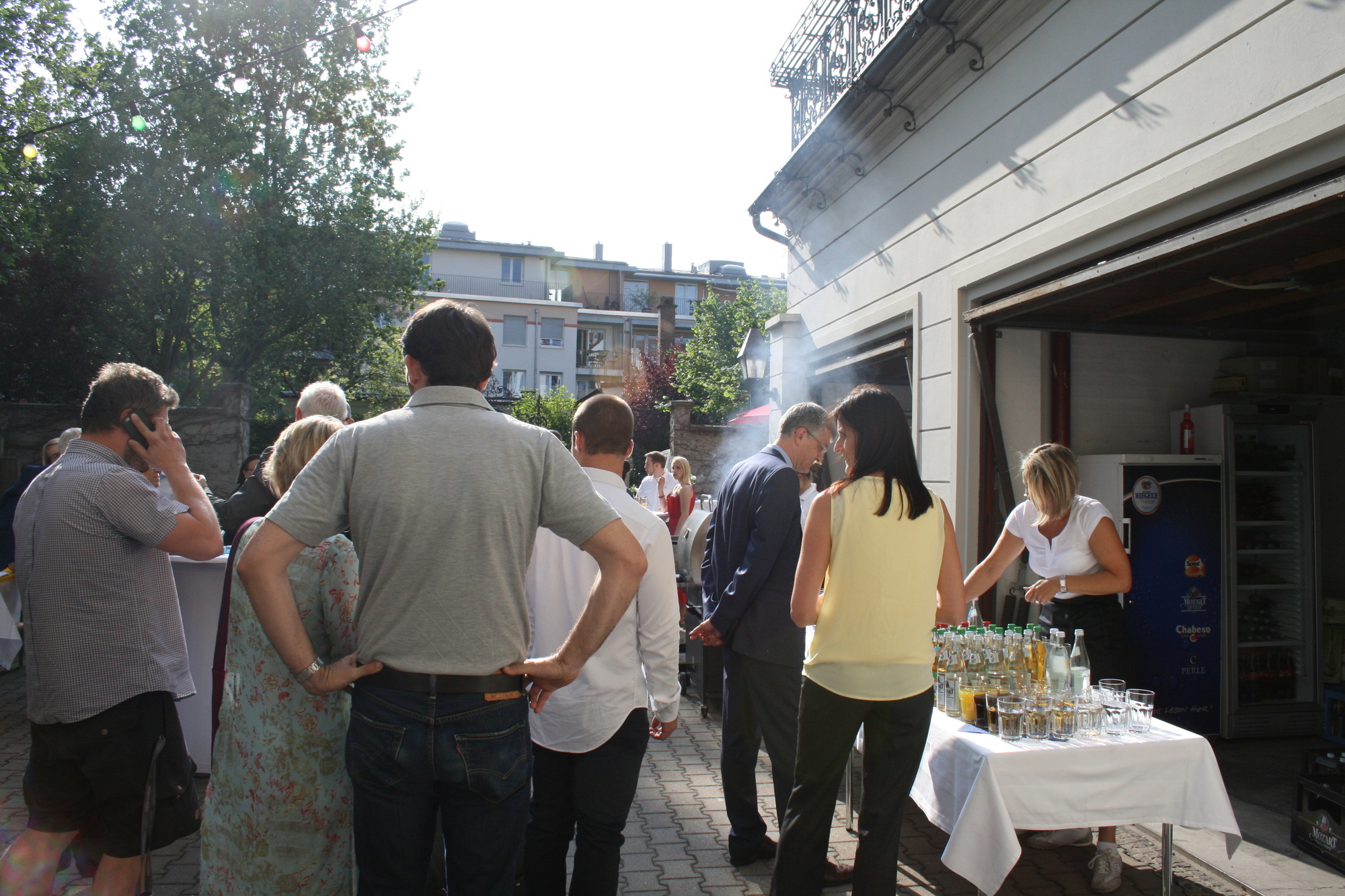 250 Gäste feiern beim A³ Sommerfest im Martini-Palais. Foto: B4B SCHWABEN