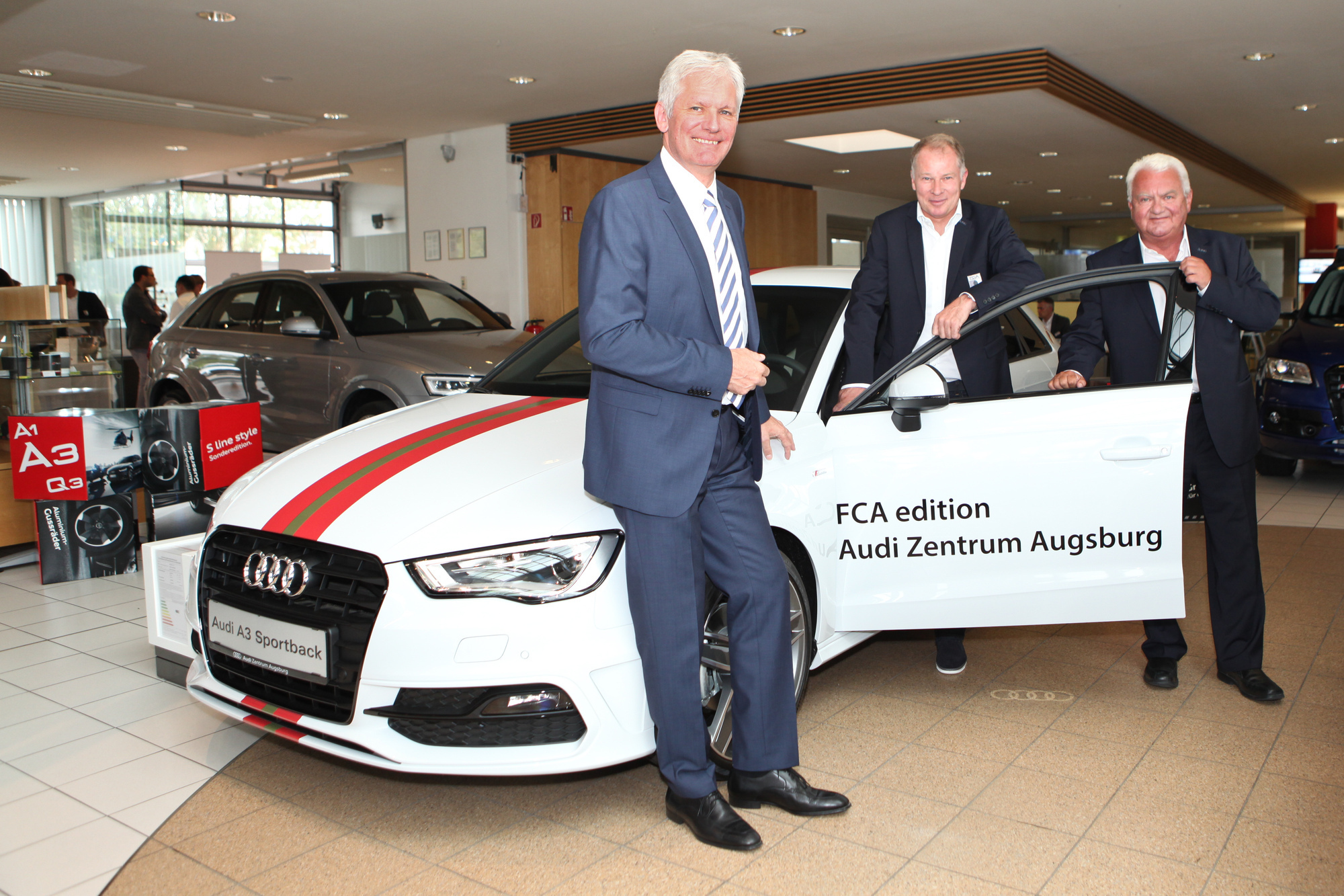 Die AUDI AG ist ab sofort Exklusiv- und Autopartner des FCA. Foto: FCA