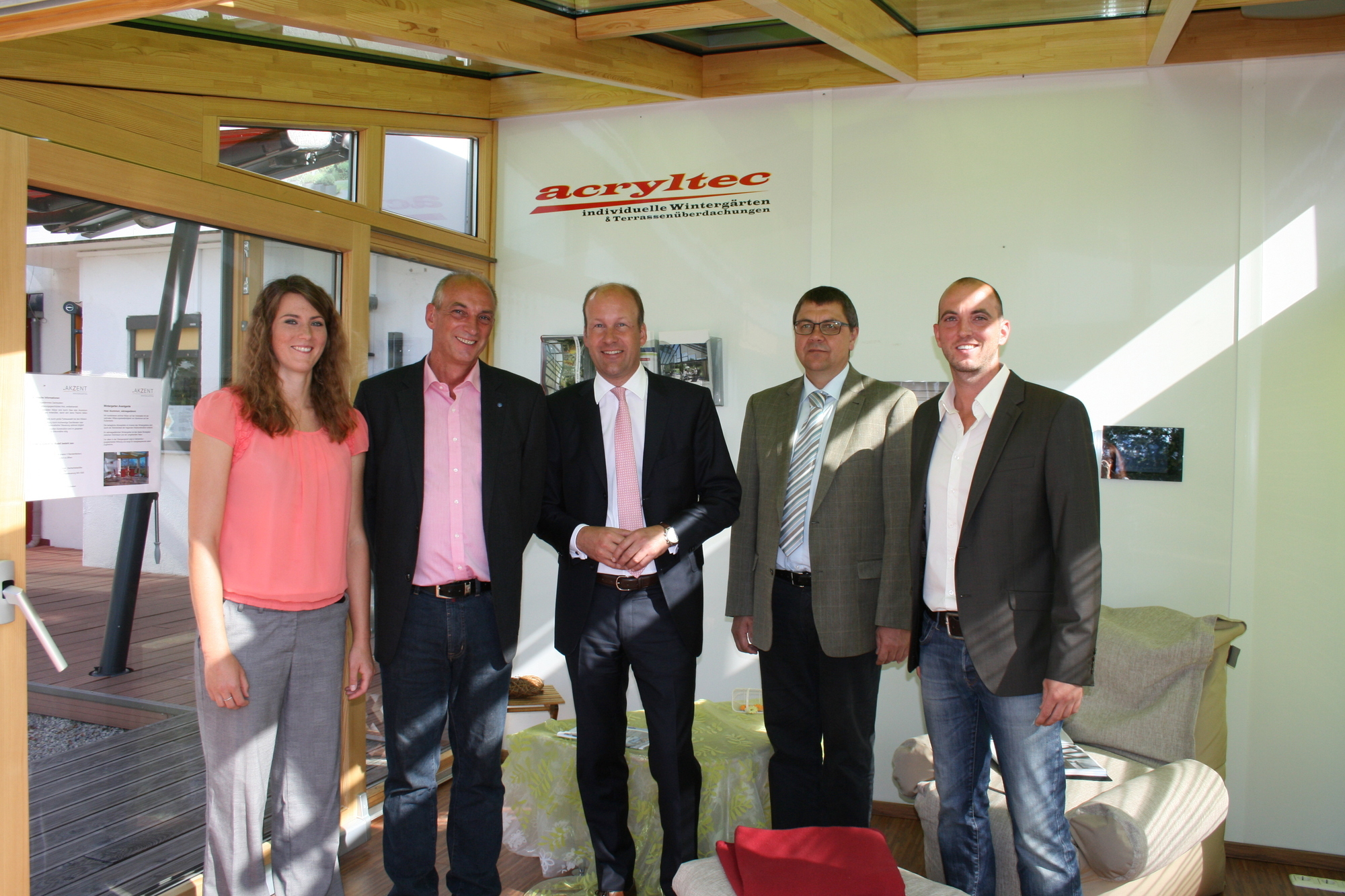 Carina Dippold, Günther Dippold, Landrat Martin Sailer, Horhaus Bgm. Thomas Hafner und Peter Dippold. Foto: B4B SCHWABEN