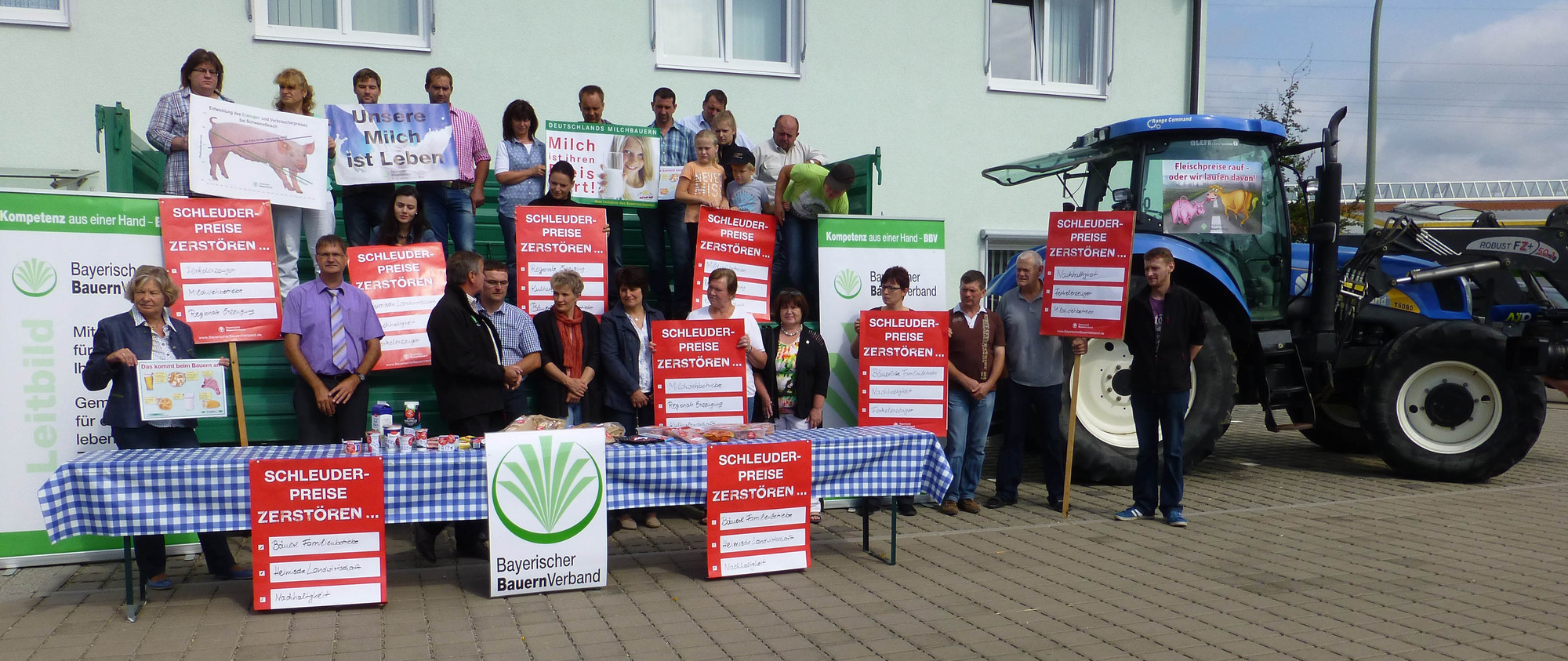 Auch in Donauwörth gingen diese Woche Landwirte auf die Straße. Foto: BBV