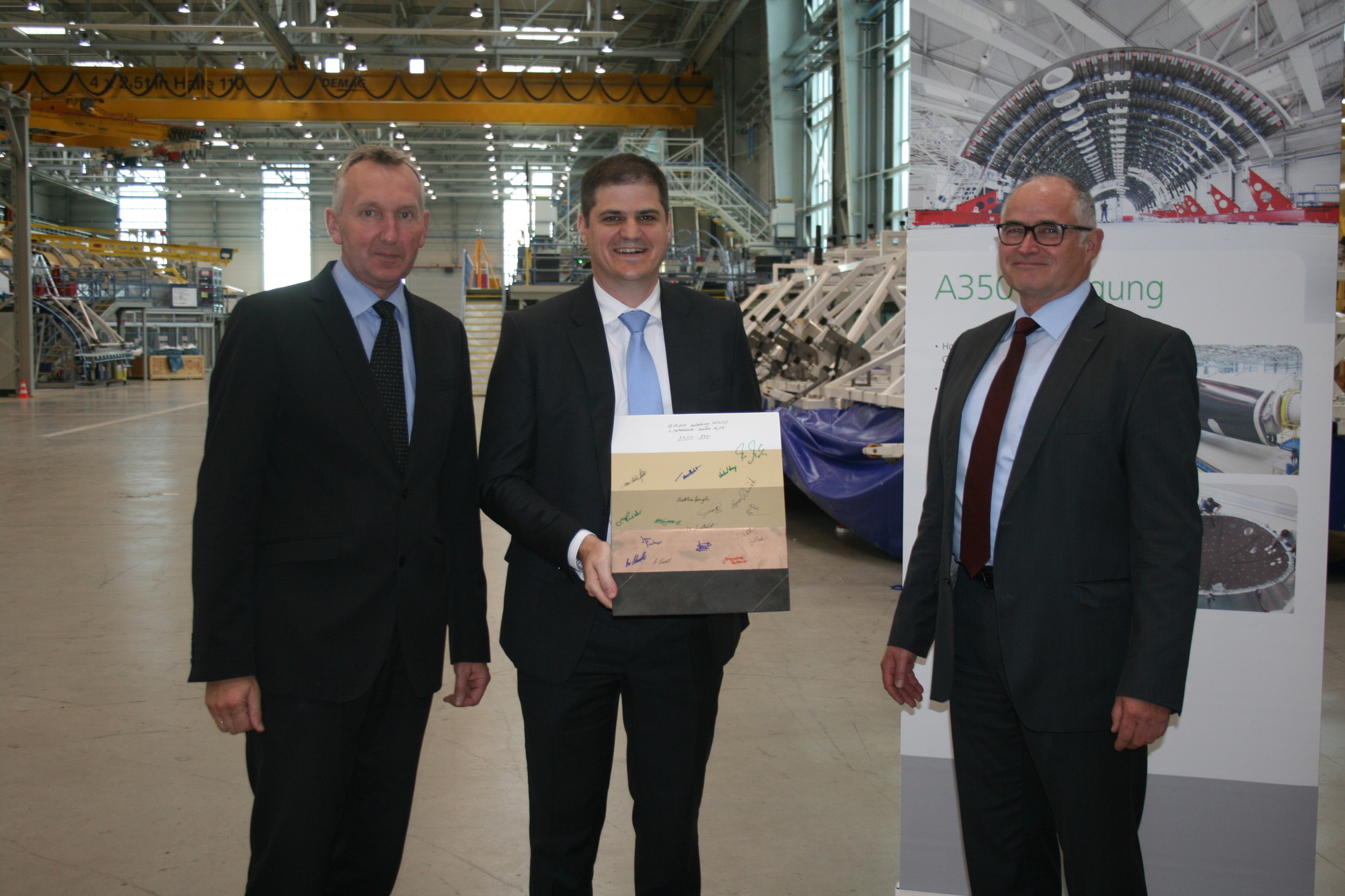 Airbus erhält erste CFK-Bauteile von Premium AEROTEC in Augsburg. Foto: B4B SCHWABEN