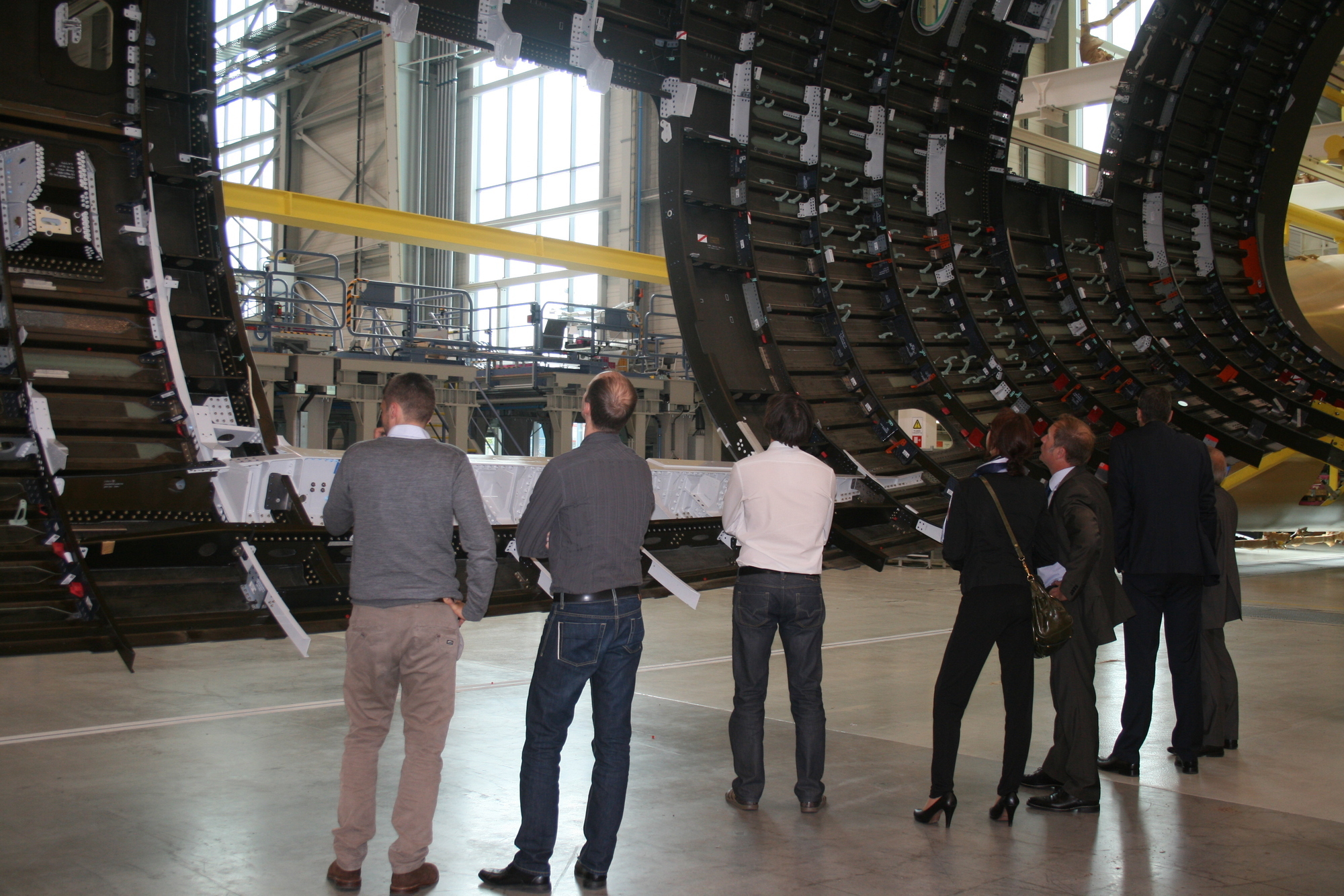 Airbus erhält erste CFK-Bauteile von Premium AEROTEC in Augsburg. Foto: B4B SCHWABEN