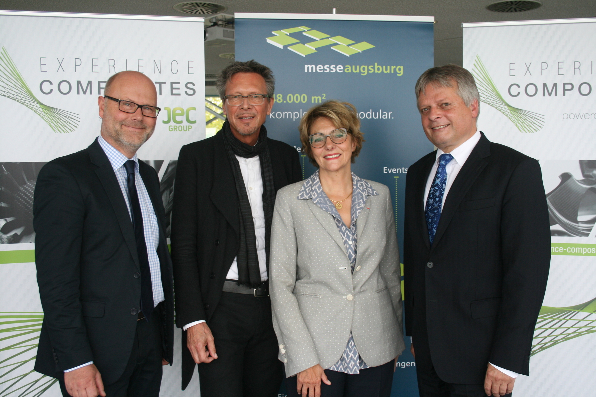 Thees Holst, Frédérique Mutel, Gerhard Reiter und Prof. Dr. Hubert Jäger. Foto: B4B SCHWABEN