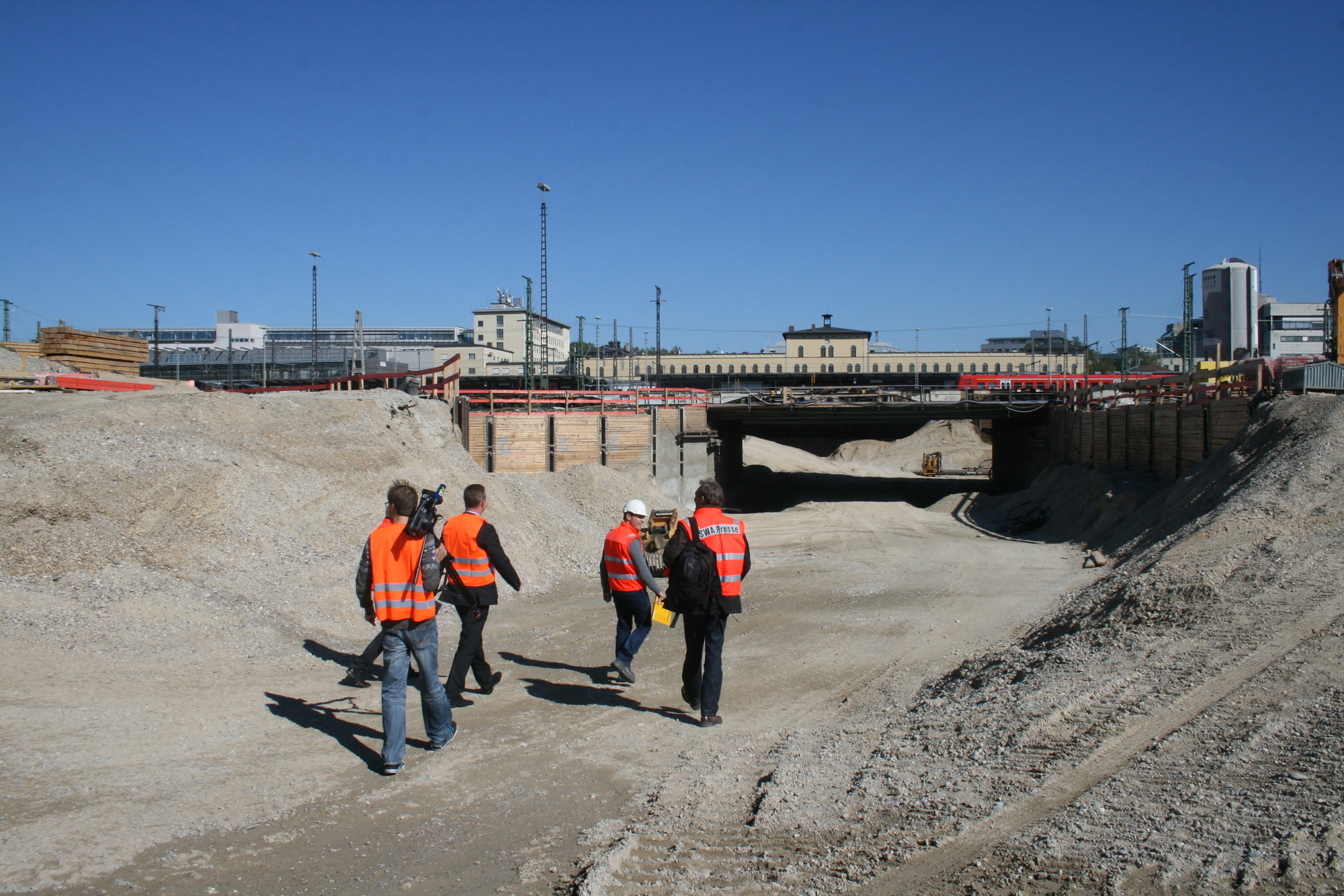 Die Arbeiten gehen voran - Hauptbahnhof-Tunnel zur Hälfte fertig. Foto: B4B SCHWABEN