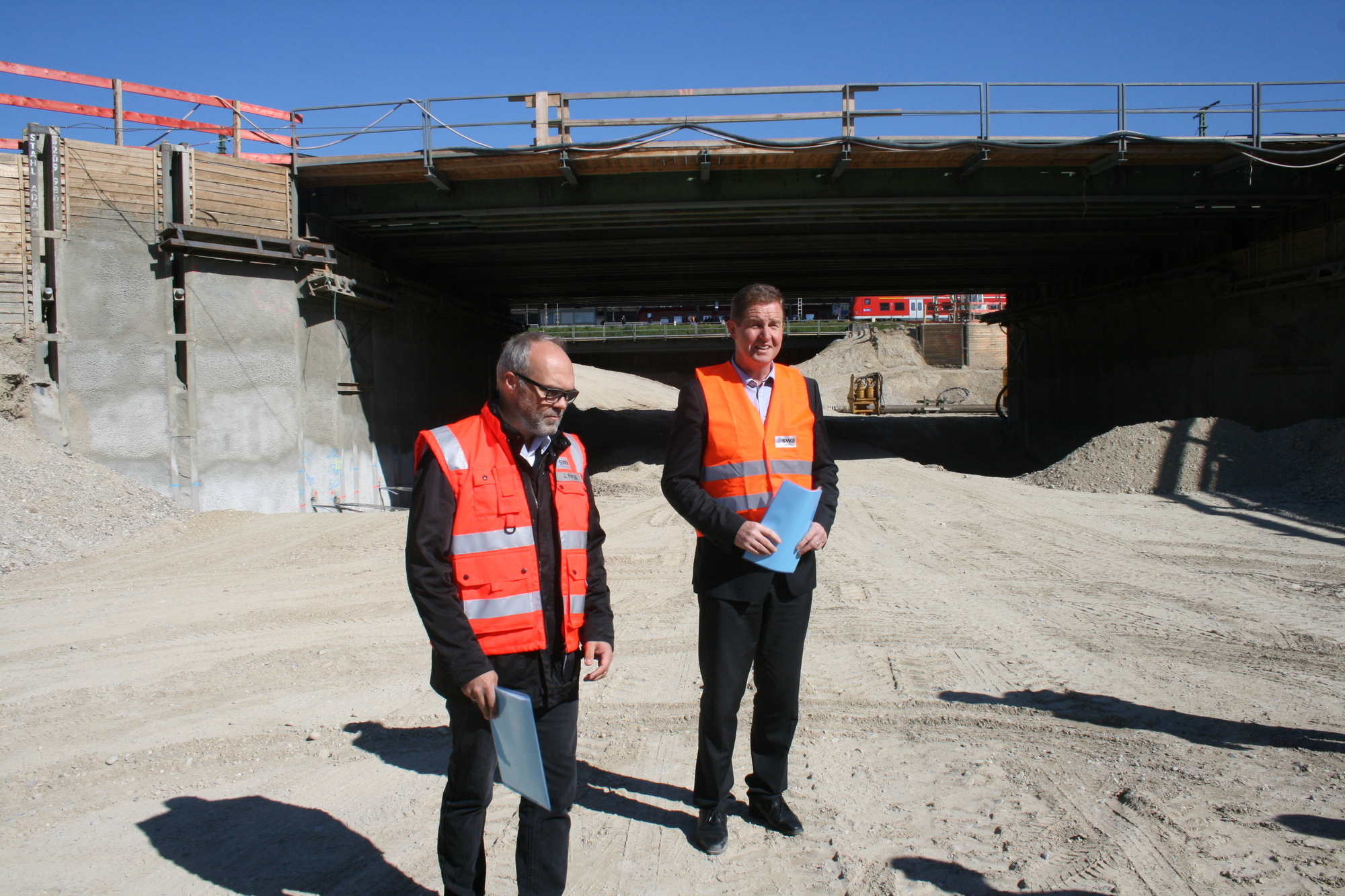 Die Arbeiten gehen voran - Hauptbahnhof-Tunnel zur Hälfte fertig. Foto: B4B SCHWABEN