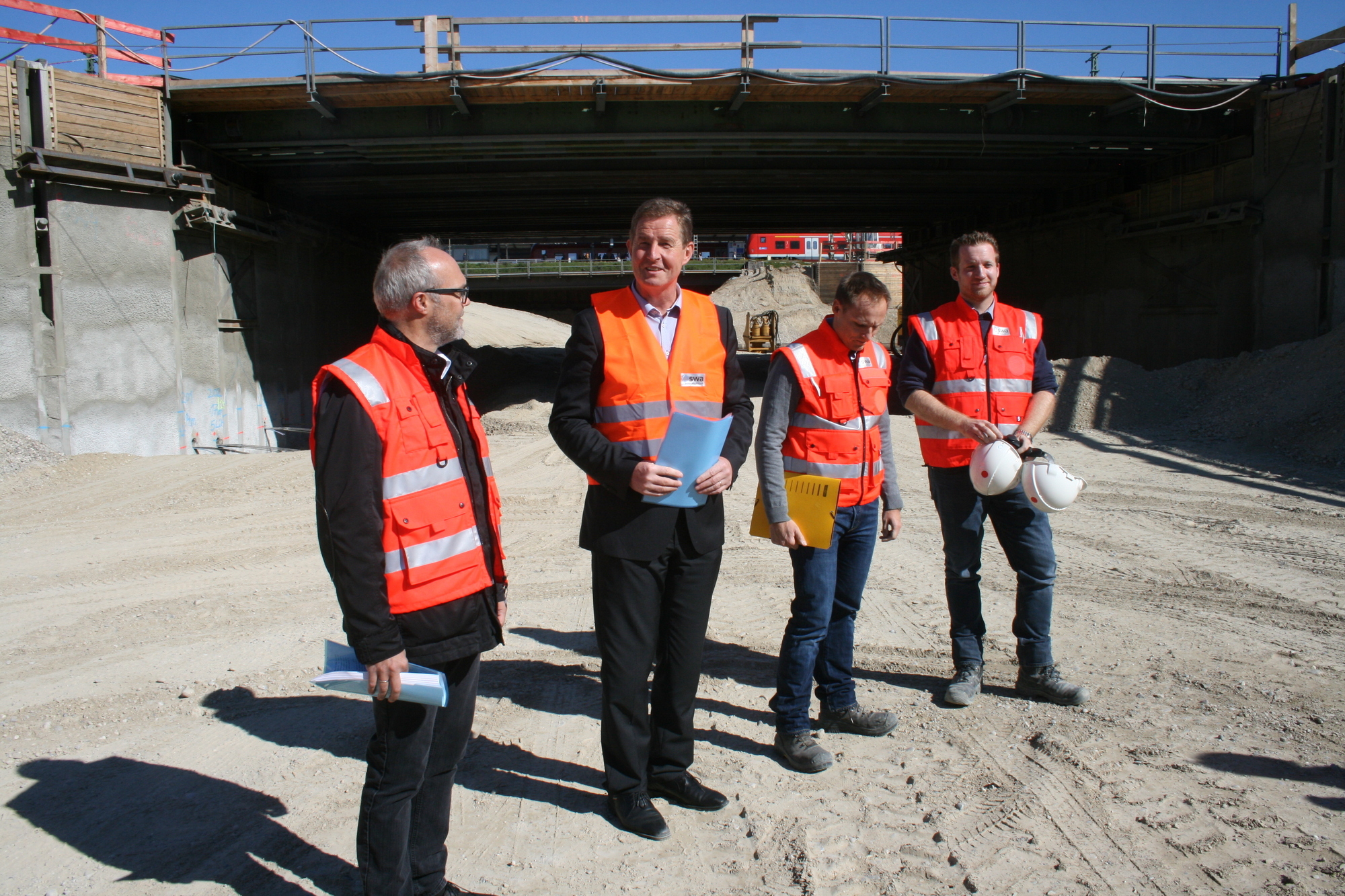 Die Arbeiten gehen voran - Hauptbahnhof-Tunnel zur Hälfte fertig. Foto: B4B SCHWABEN