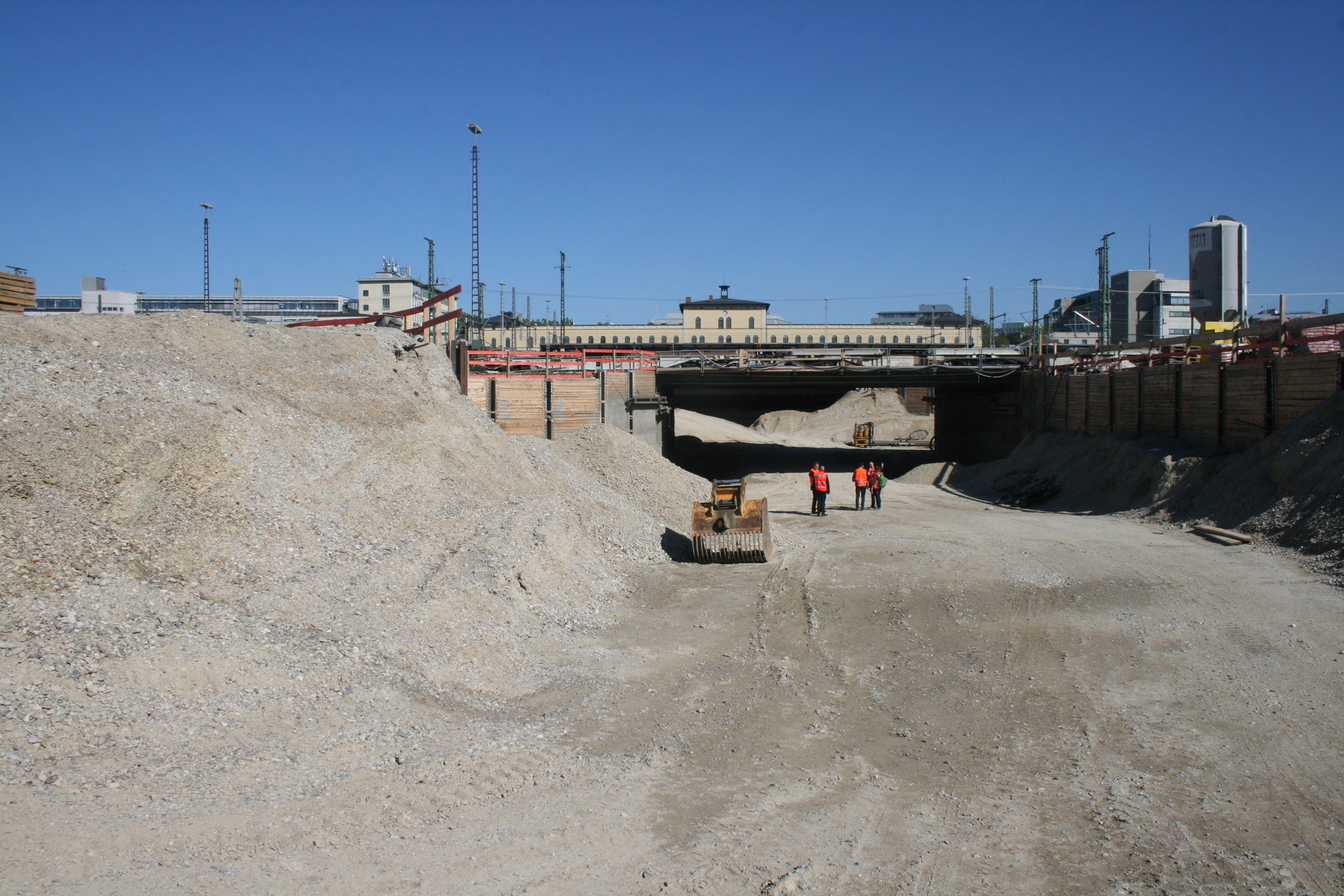Die Arbeiten gehen voran - Hauptbahnhof-Tunnel zur Hälfte fertig. Foto: B4B SCHWABEN