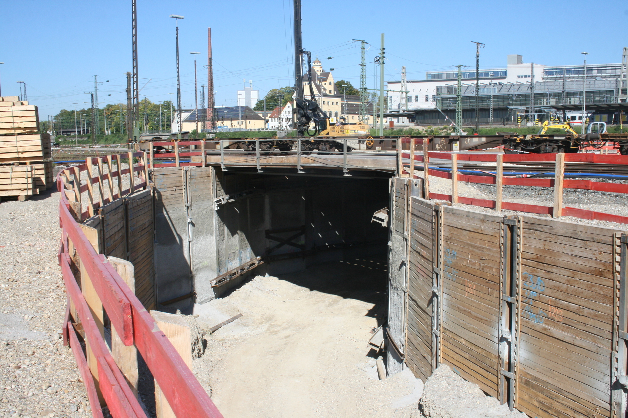 Die Arbeiten gehen voran - Hauptbahnhof-Tunnel zur Hälfte fertig. Foto: B4B SCHWABEN