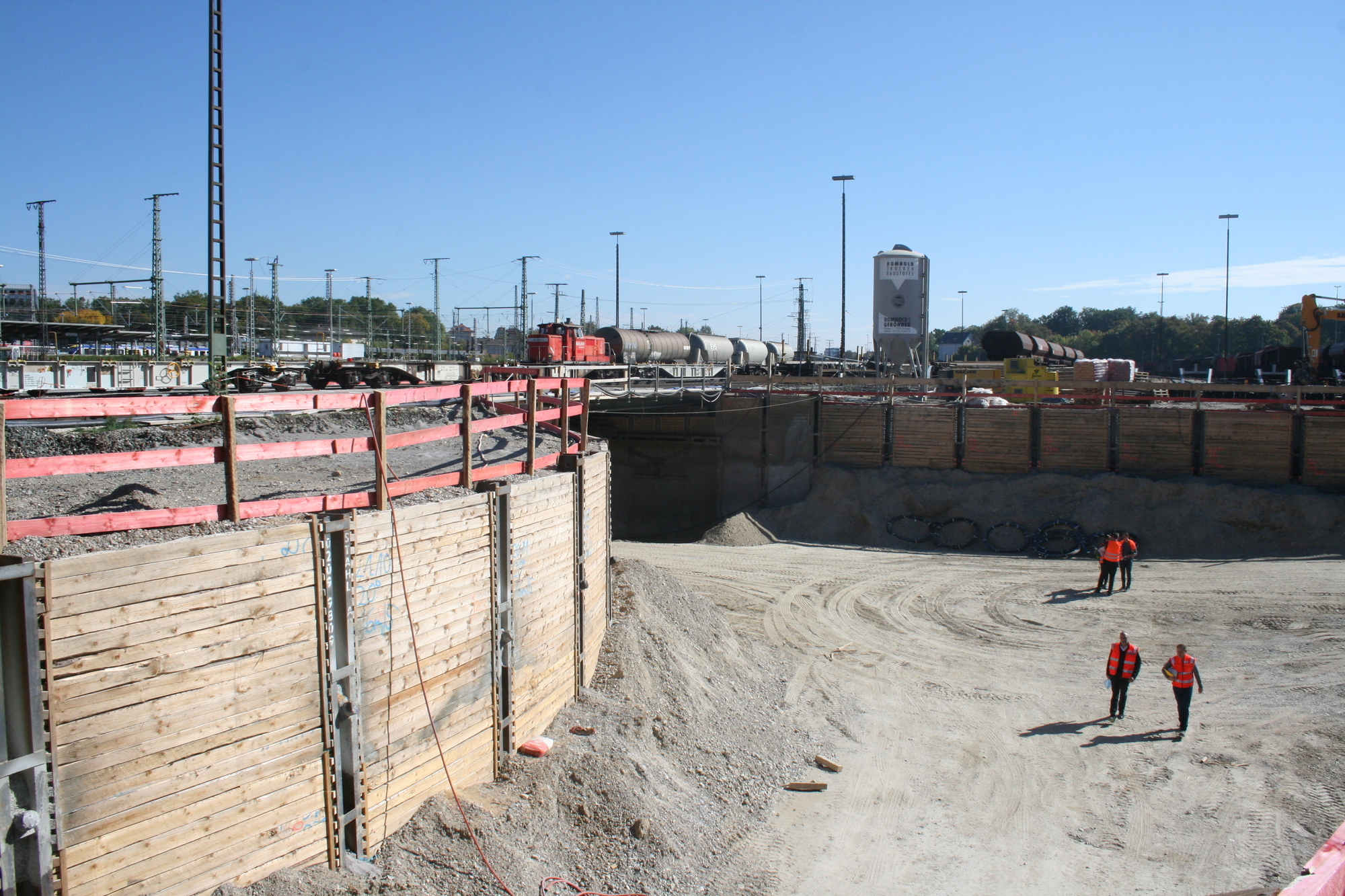 Die Arbeiten gehen voran - Hauptbahnhof-Tunnel zur Hälfte fertig. Foto: B4B SCHWABEN