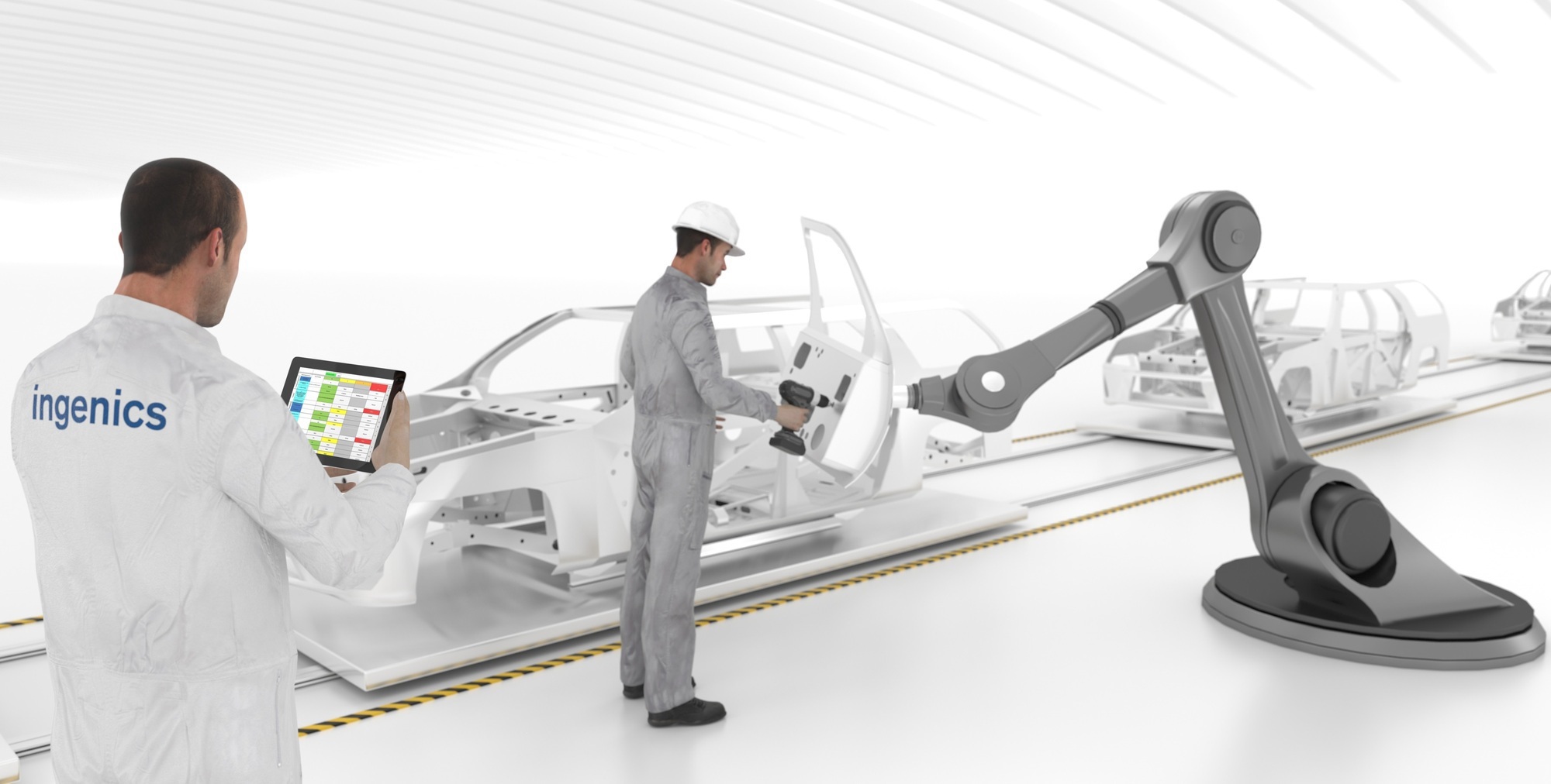 Ingenics und Audi testen, wie Mensch und Roboter künftig besser zusammenarbeiten. Foto: Ingenics AG