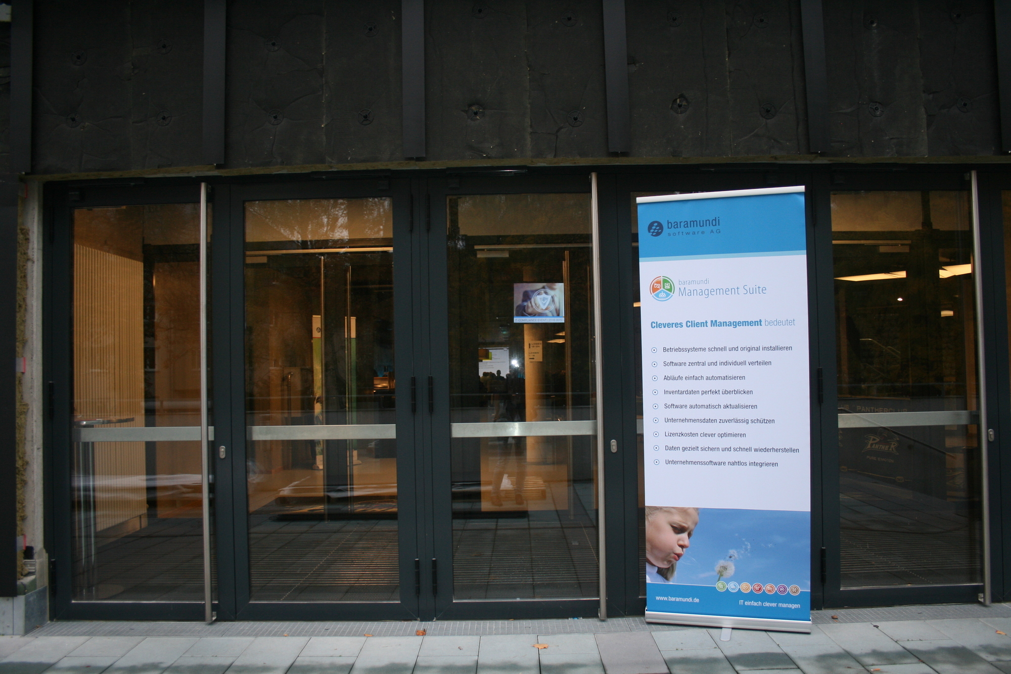 Das IT-Compliance-Event von baramundi und PARIT fand am 27. Oktober 2015 im Curt-Frenzel-Stadion statt. Foto: B4B SCHWABEN