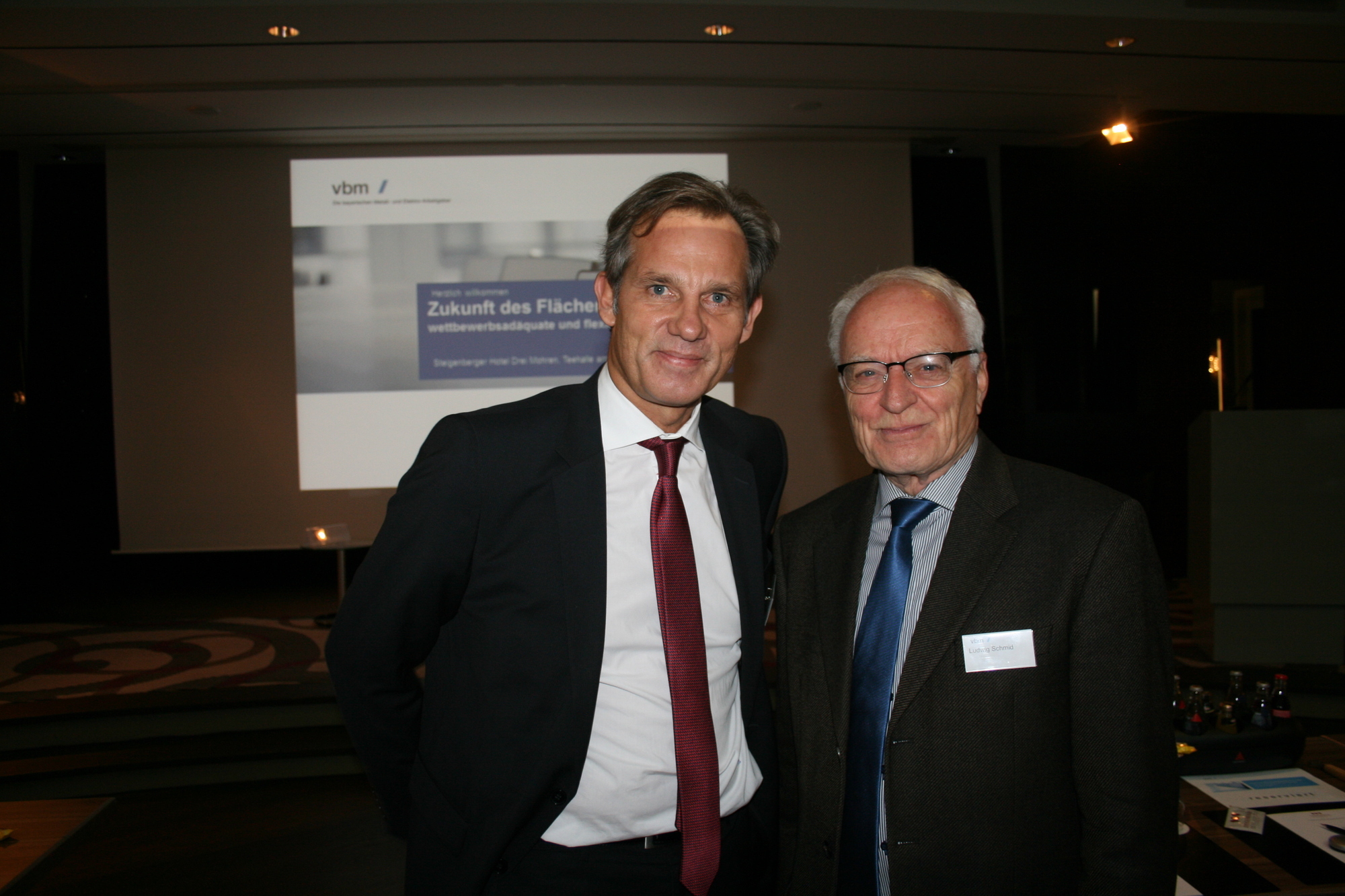 Die vbm lud Unternehmer zu Diskussionen und Gesprächen in das Drei Mohren.