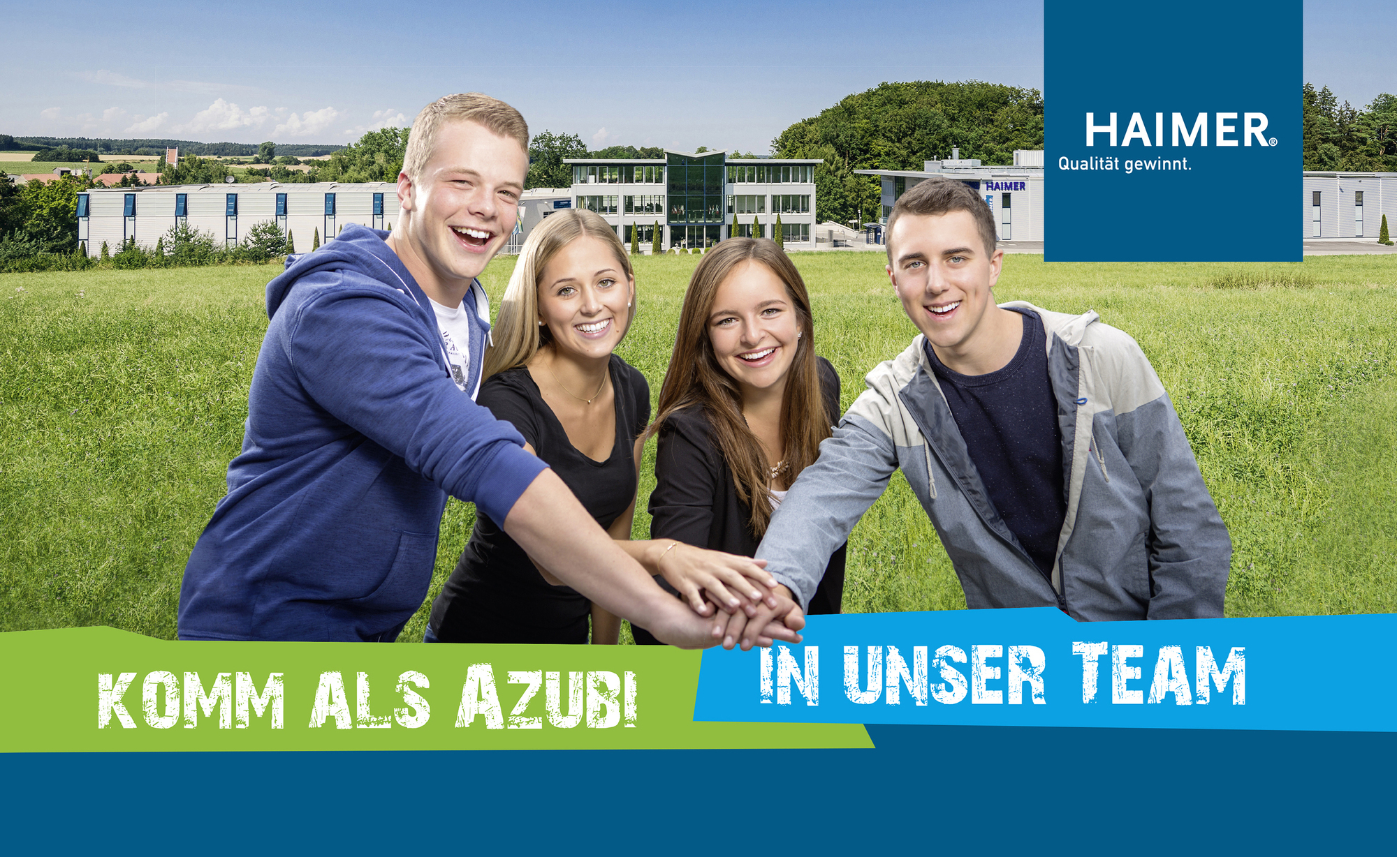 Interesse an einer Ausbildung bei HAIMER? Alle notwendigen Informationen erhalten Sie über www.haimer.de