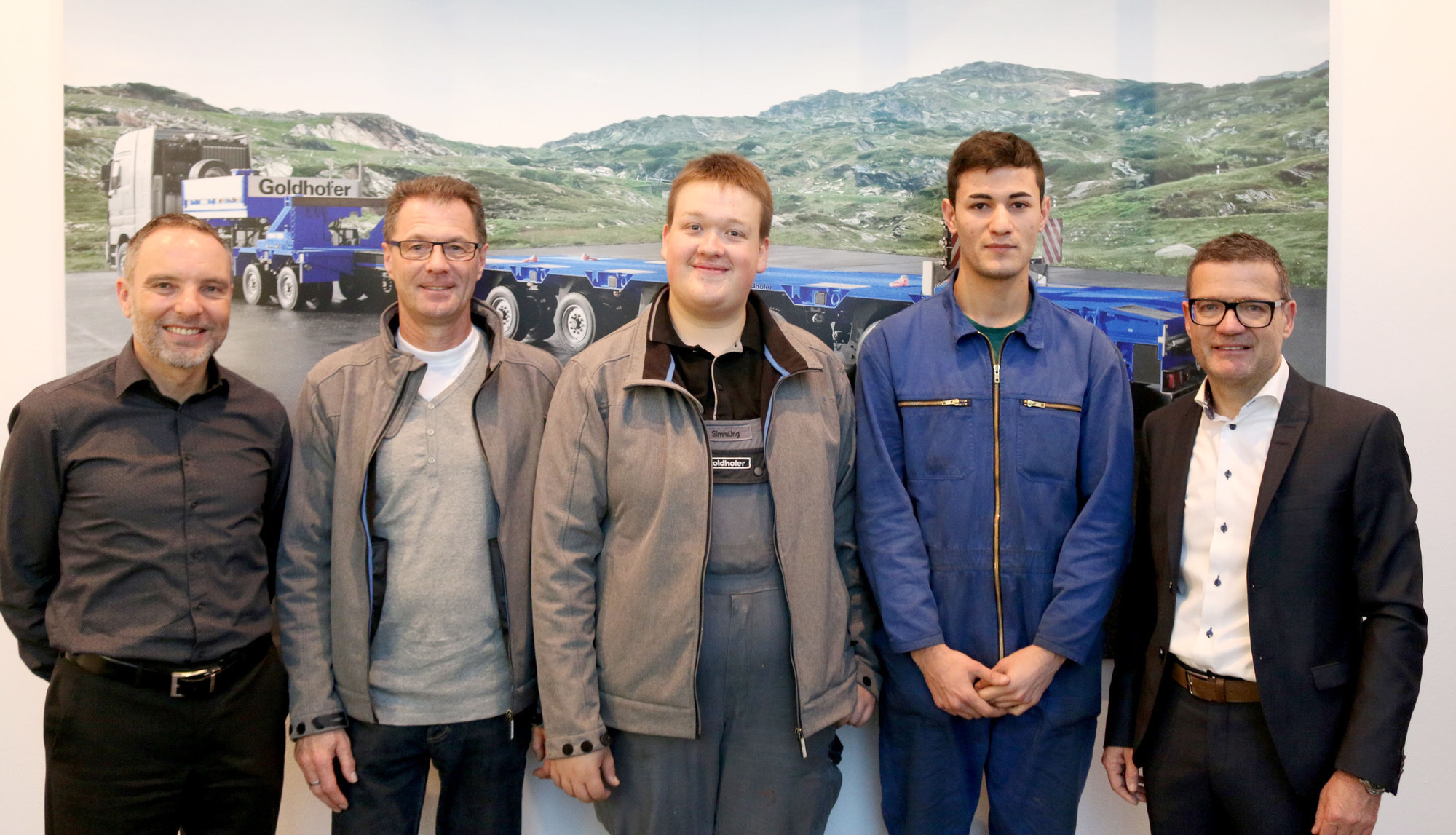 Goldhofer freut sich über das gelungene Praktikum eines syrischen Flüchtlings. Foto: Goldhofer