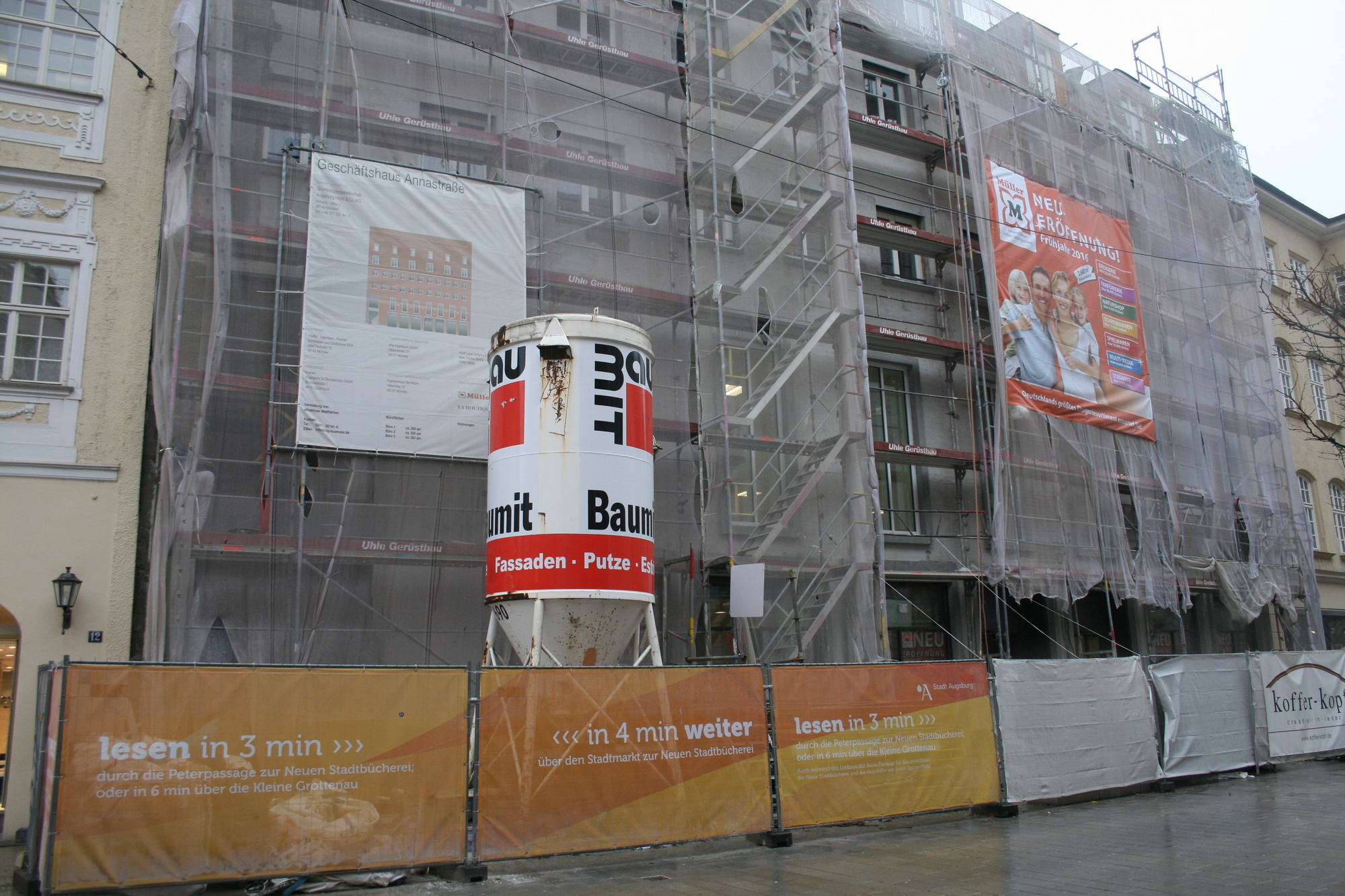 Die Augsburger Innenstadt bleibt lebendig: Sanierungen, Umzüge, neue Mieter. Foto: B4B WIRTSCHAFTSLEBEN SCHWABEN
