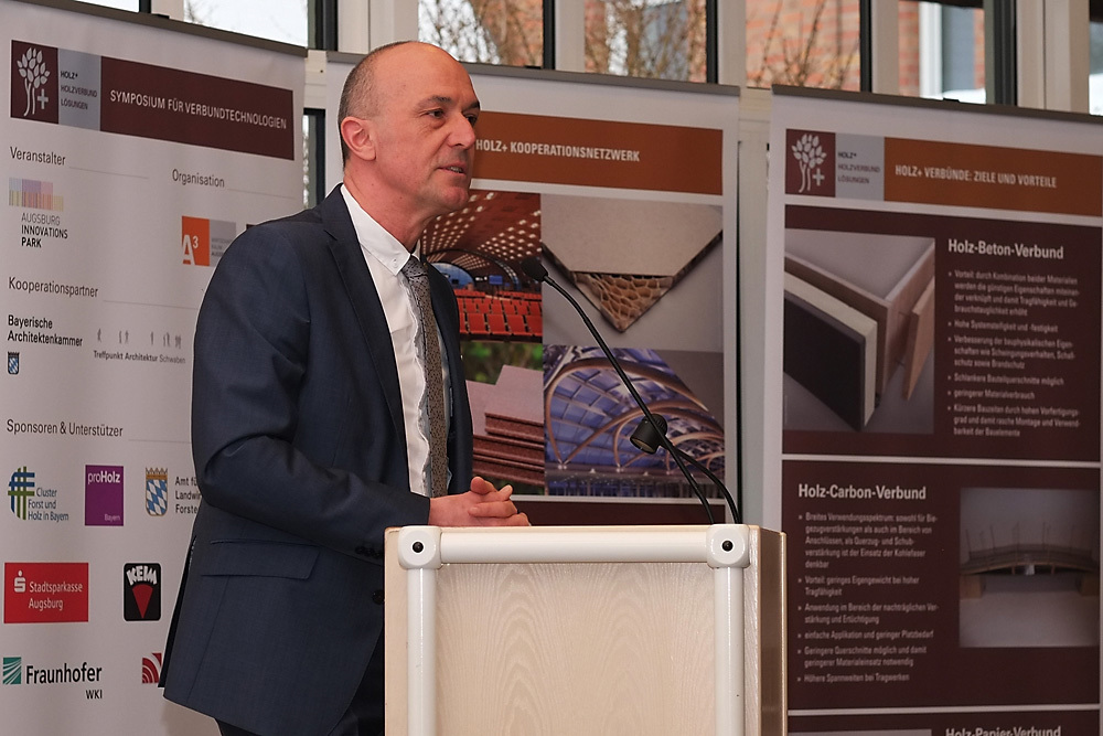 Das HOLZ+ Symposium zeigte Potenziale im Bereich Bereich der Holzverbundlösungen und Holzverbundmaterialien auf. Foto: Regio A3