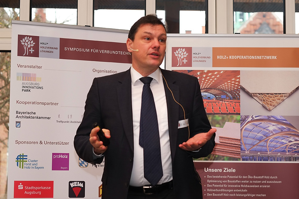 Das HOLZ+ Symposium zeigte Potenziale im Bereich Bereich der Holzverbundlösungen und Holzverbundmaterialien auf. Foto: Regio A3