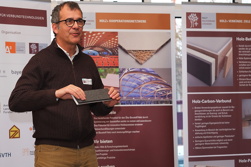 Das HOLZ+ Symposium zeigte Potenziale im Bereich Bereich der Holzverbundlösungen und Holzverbundmaterialien auf. Foto: Regio A3