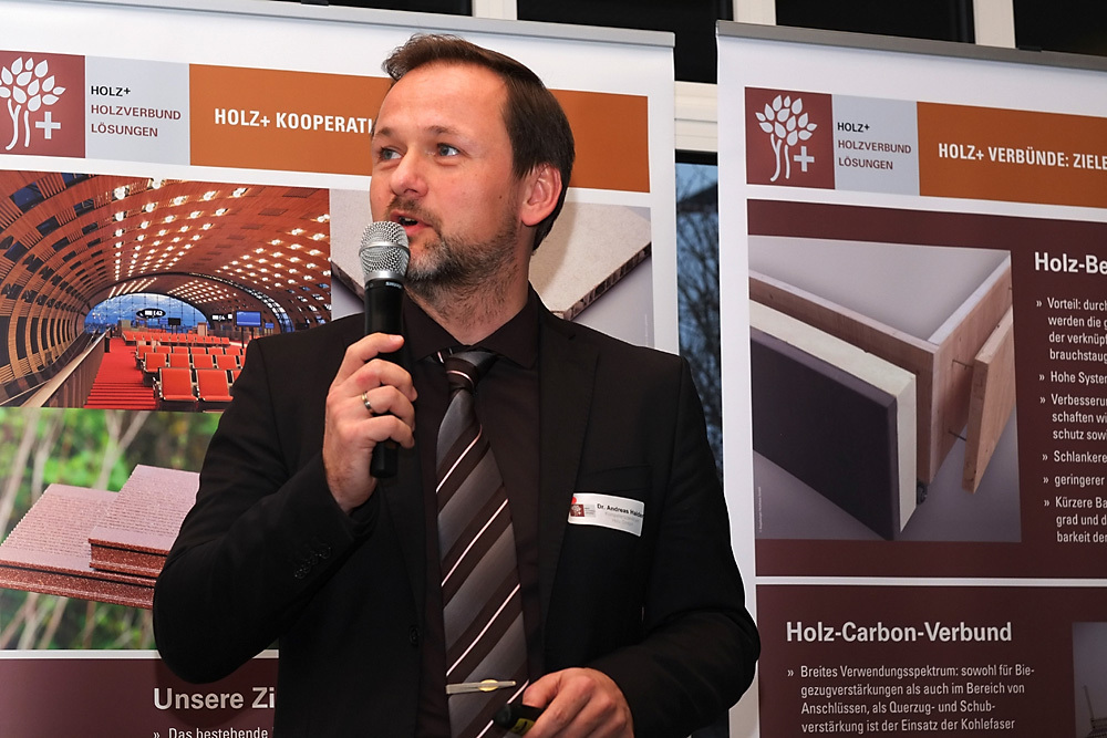Das HOLZ+ Symposium zeigte Potenziale im Bereich Bereich der Holzverbundlösungen und Holzverbundmaterialien auf. Foto: Regio A3