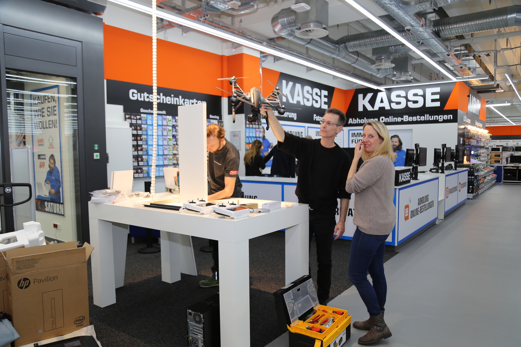 Der neue Saturn Elektrofachmarkt in Friedberg. Foto: Kathrin Buchenroth / B4B WIRTSCHAFTSLEBEN SCHWABEN